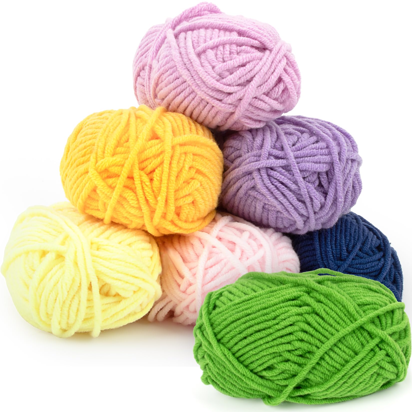 Amazon.com: 7x15g Cotton Yarn for Crocheting - Soft Crochet Yarn 