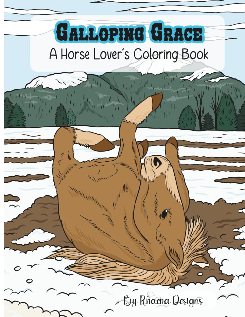 Galloping Grace: A Horse Lover’s Coloring Book: A Relaxing Coloring Journey with Majestic Horses