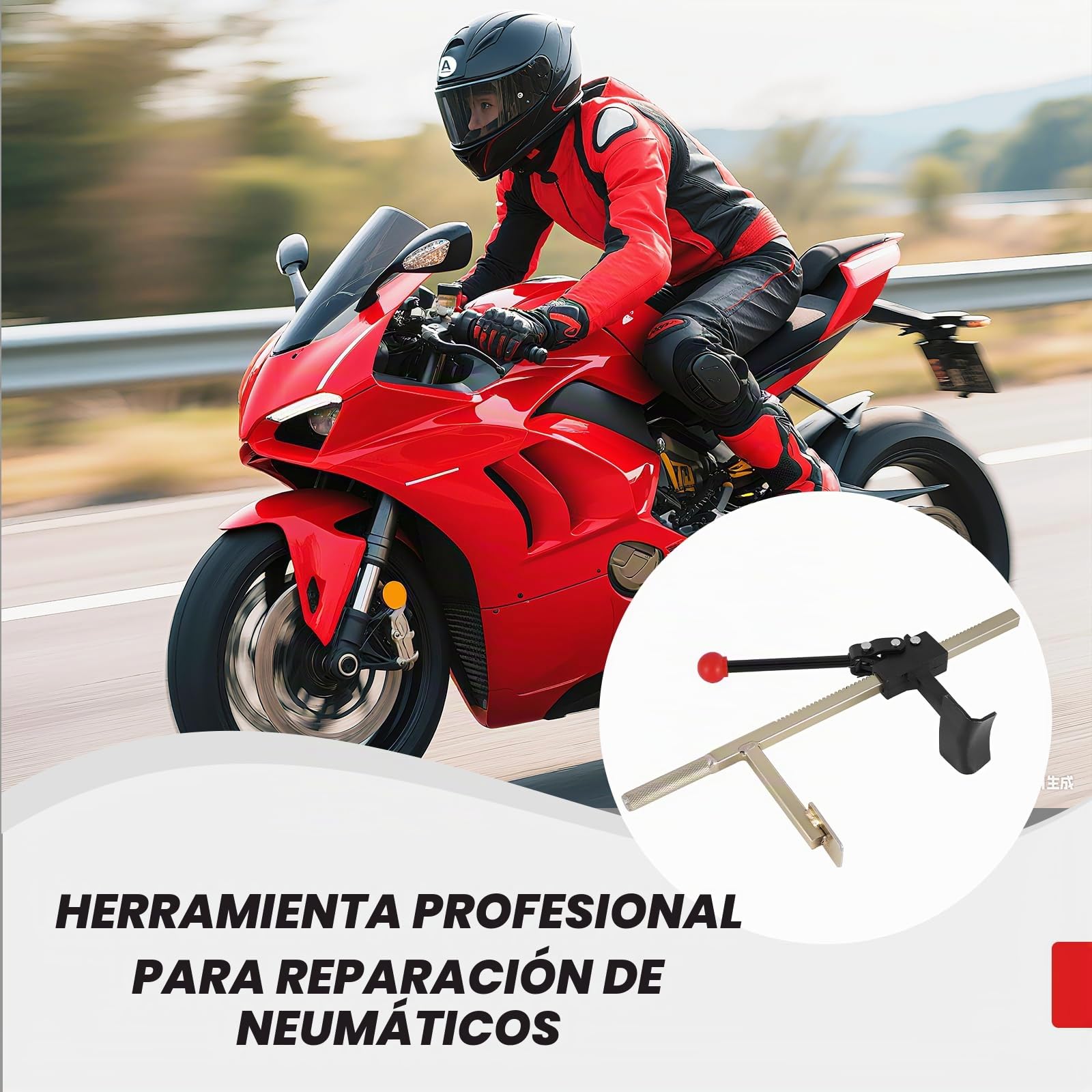 BAOSHISHAN Cambiador de neumáticos Manual Kit de desmontaje de neumáticos para Motocicletas, Tractores y Camiones