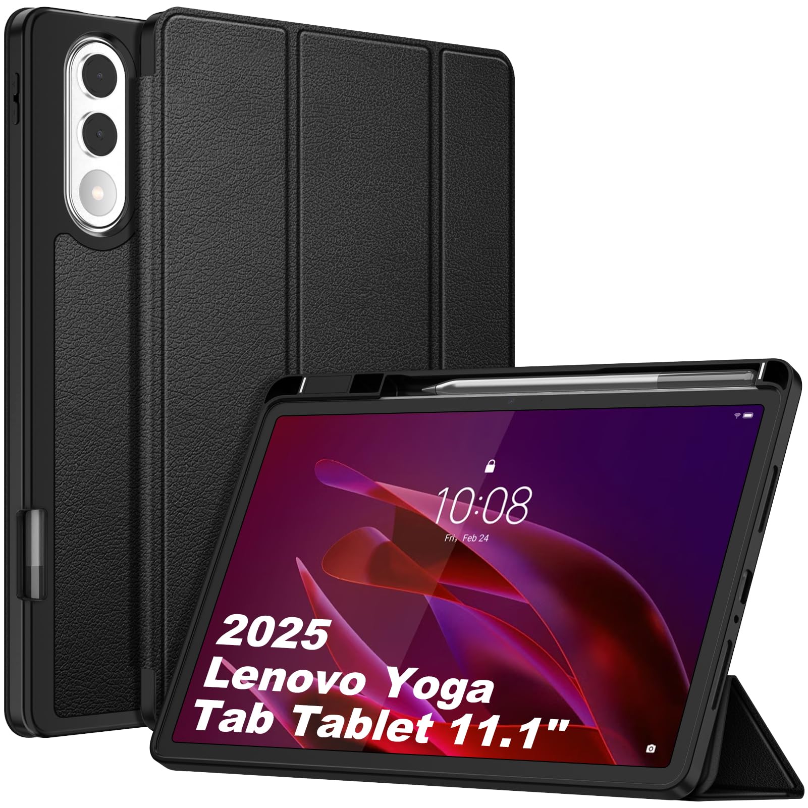 ほぼ新品　Lenovo Yoga Tab 11 12GB/256GB カバー付 Fintie Slim Case for Lenovo Yoga Tab 11 inch 2025, Black | Tri