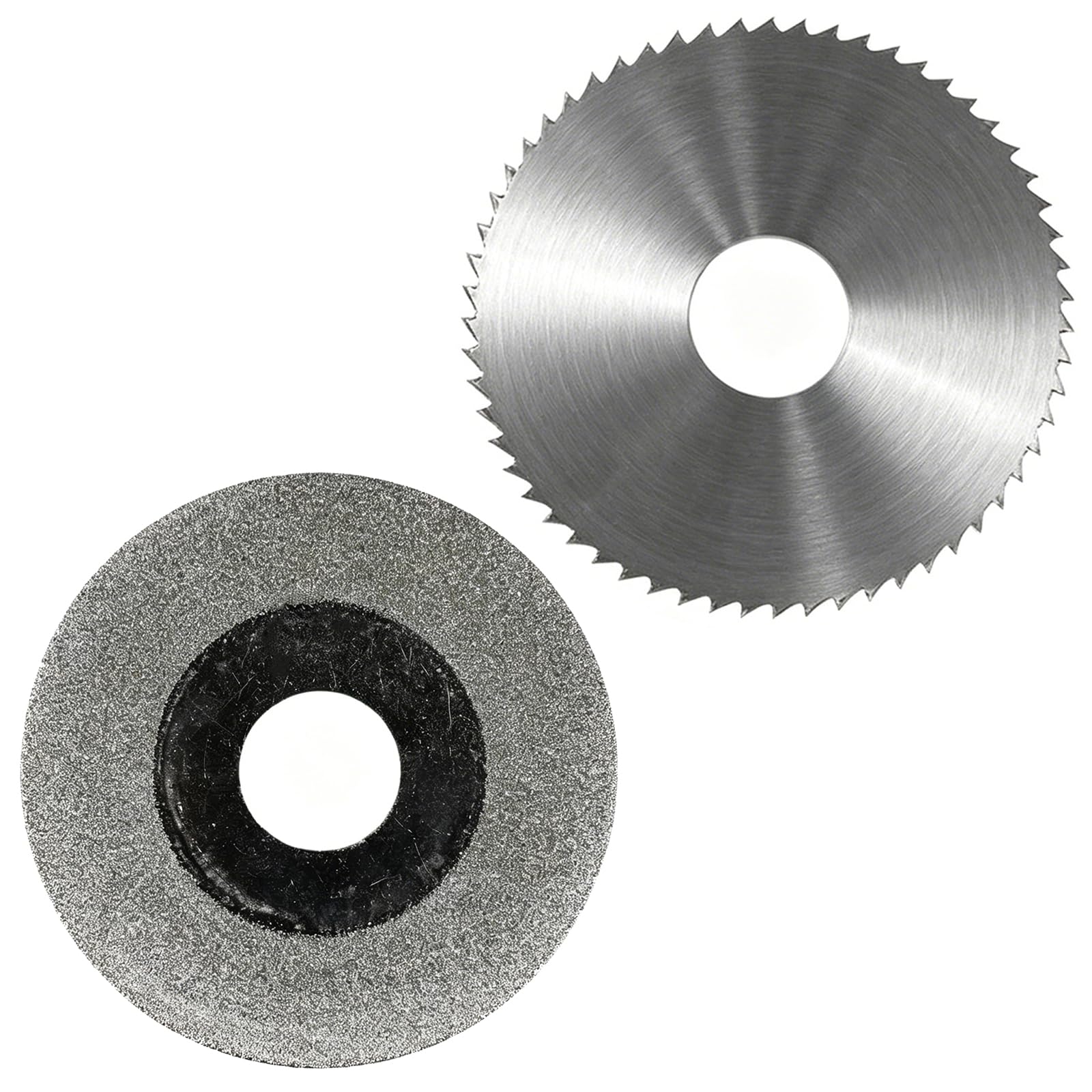 4 Lame Circolari da 60 mm, Mini Ruota di Ricambio Multifunzionale per Sega da Tavolo, Lamas Sottile HSS + Lama per Lavorazione Del Legno + Lama In Resina + Diamantata, Foro da 16 mm (5/8")