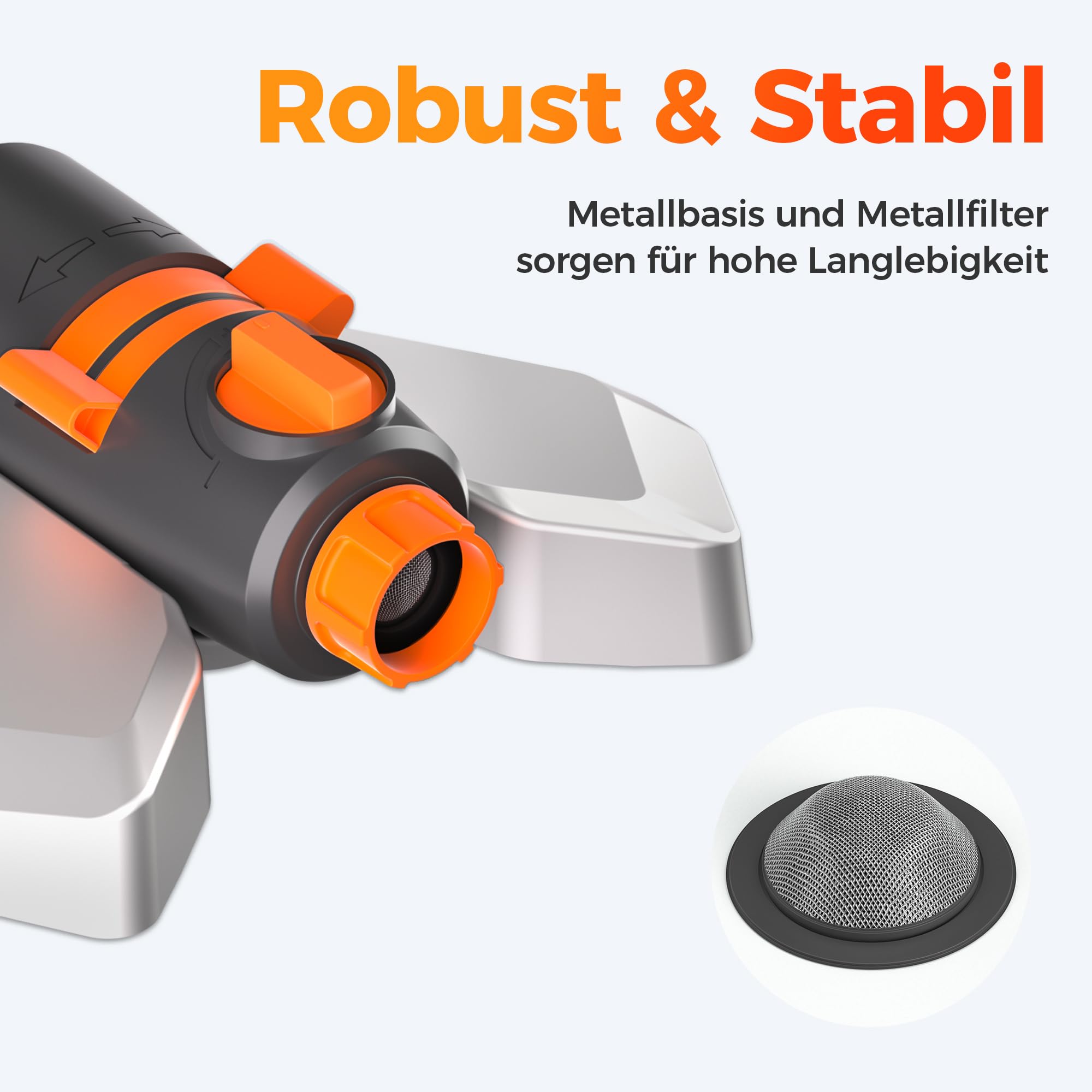 Diivoo Oszillierender Rasensprenger mit Metallbasis, Stufenlos Verstellbar