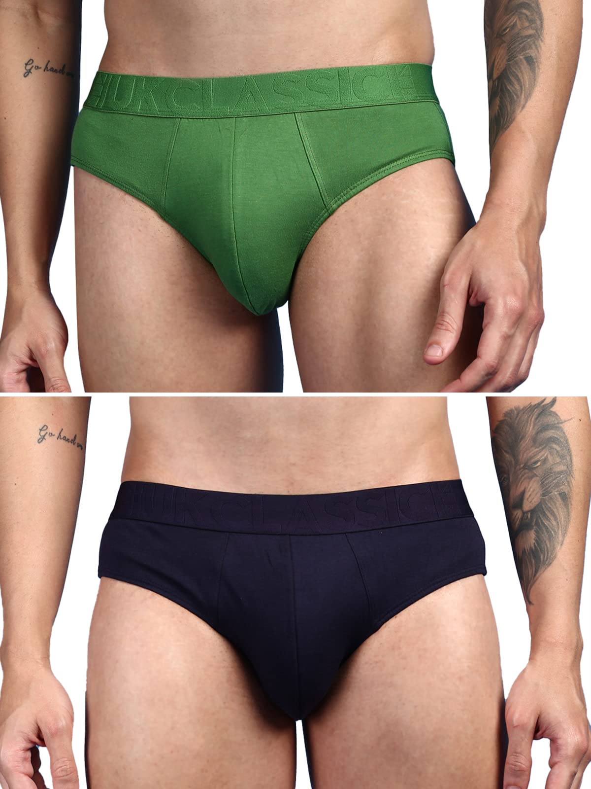 onn UK Classic Men's Ultra Soft Modal Fabric Brief with Feather Touch Ultra Soft Waistband (Pack of 2)-picture-23