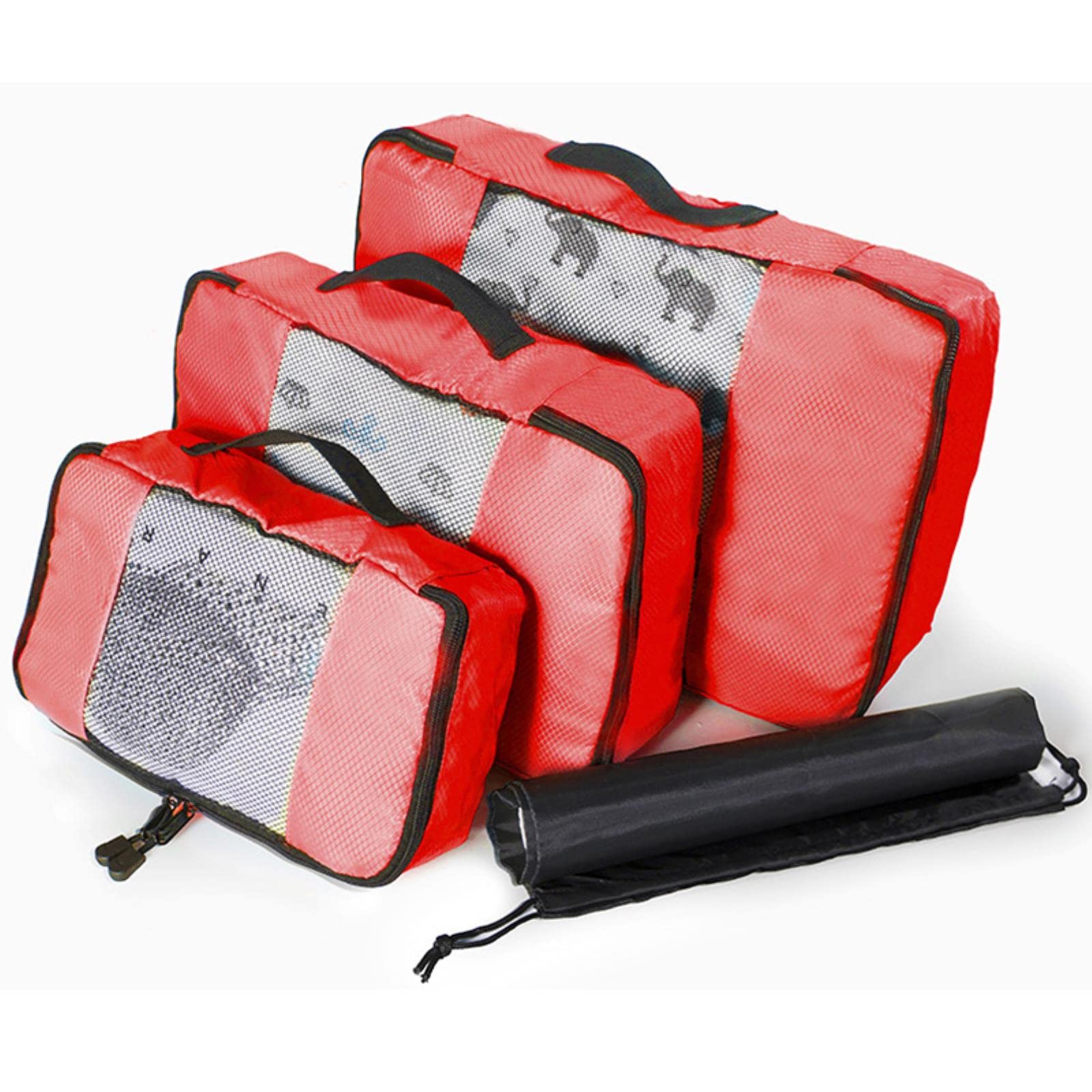1 szt. Organizer do walizki Pakowanie podróżne Opakowanie z siatki Nylon Oddychający organizer do bagażu Zestaw Organizer na ubrania Worek do przechowywania-szary