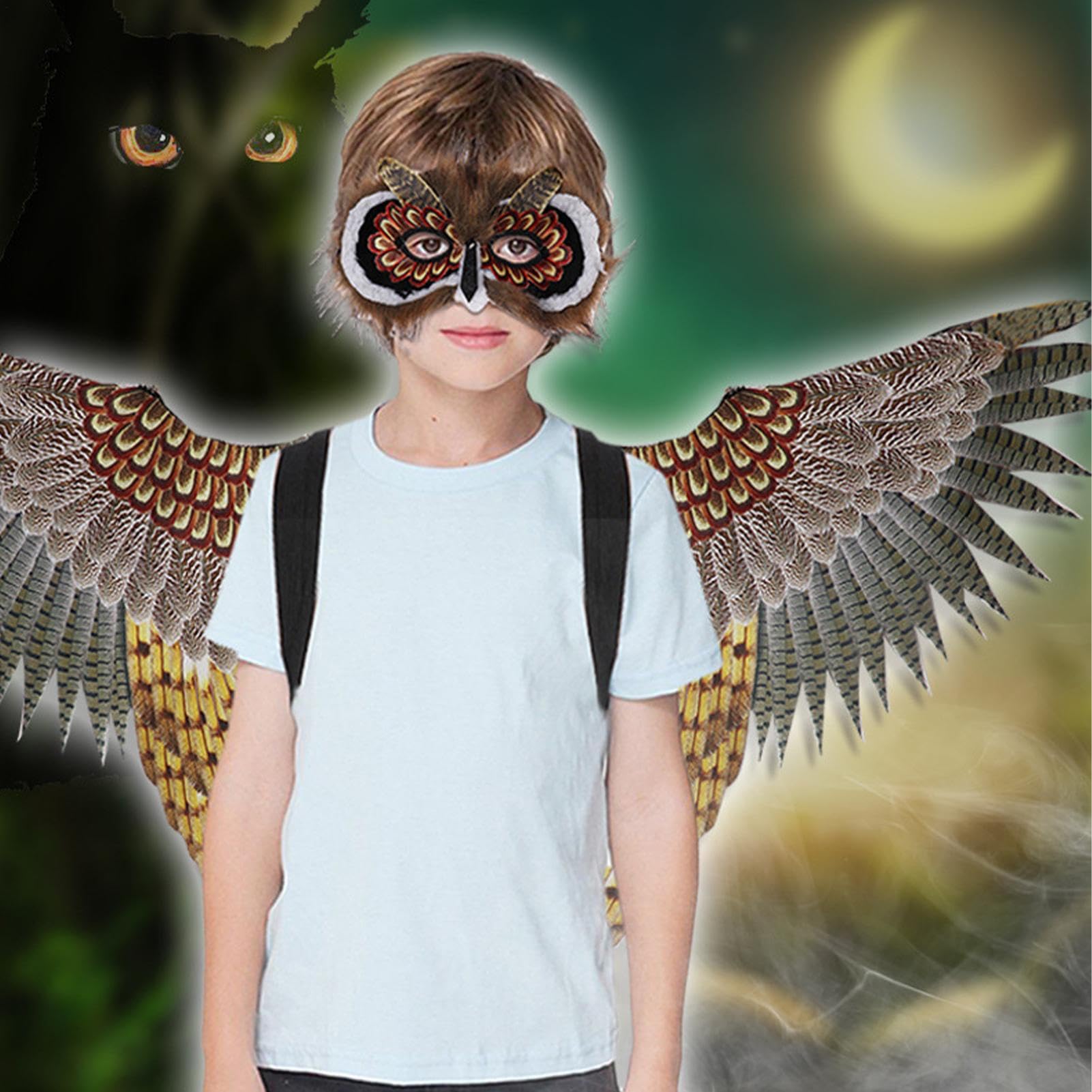 Costume Da Per Bambini Accessorio Costume Halloween Tema | Accessorio Maschera E Da Gufo Per Giochi Di Ruolo, Performance, Carnevale, Cosplay E Feste All'Aperto