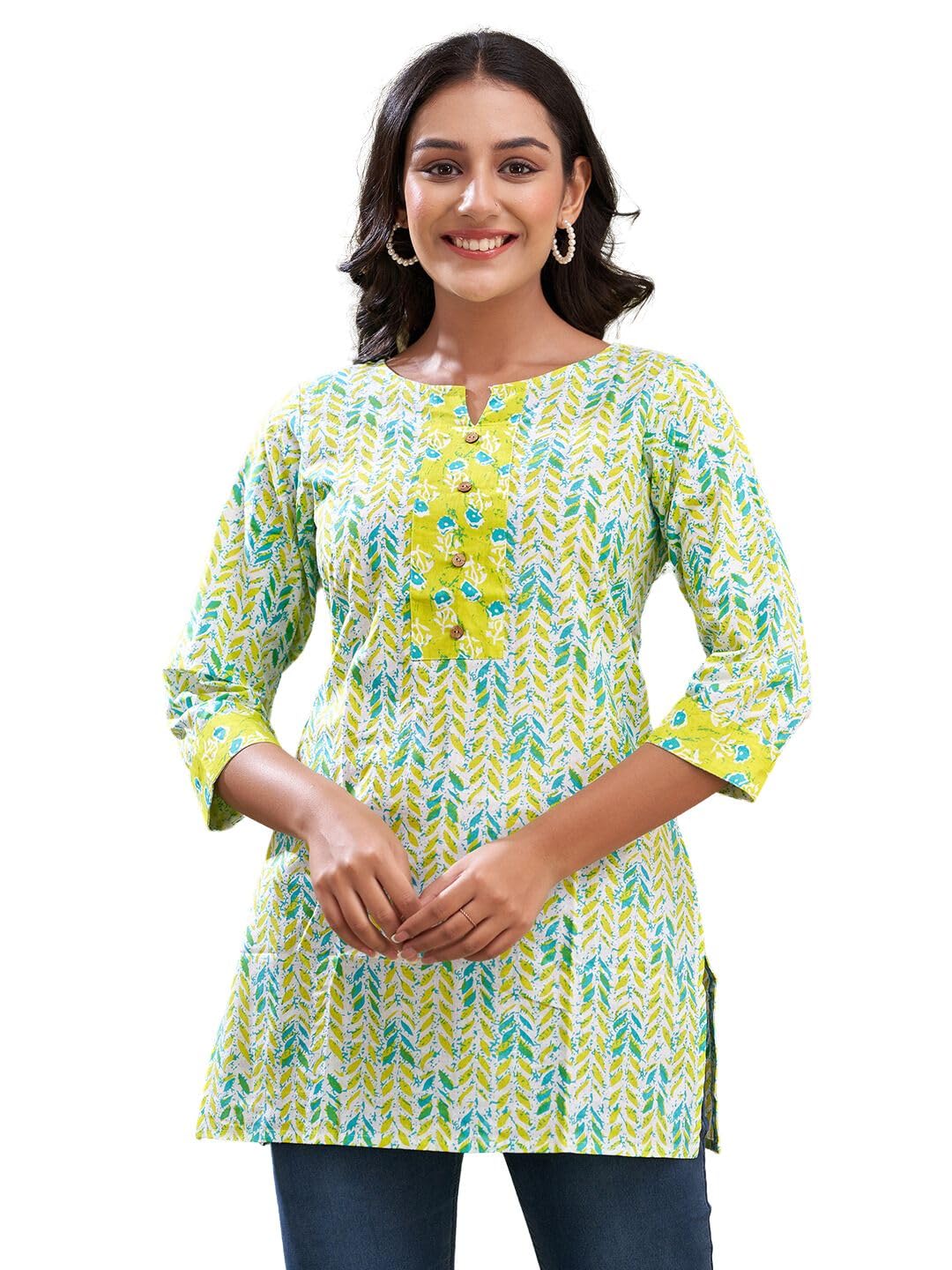 Women Cotton Printed Short Kurti | Short Kurti for Women | Printed Cotton Kurti
