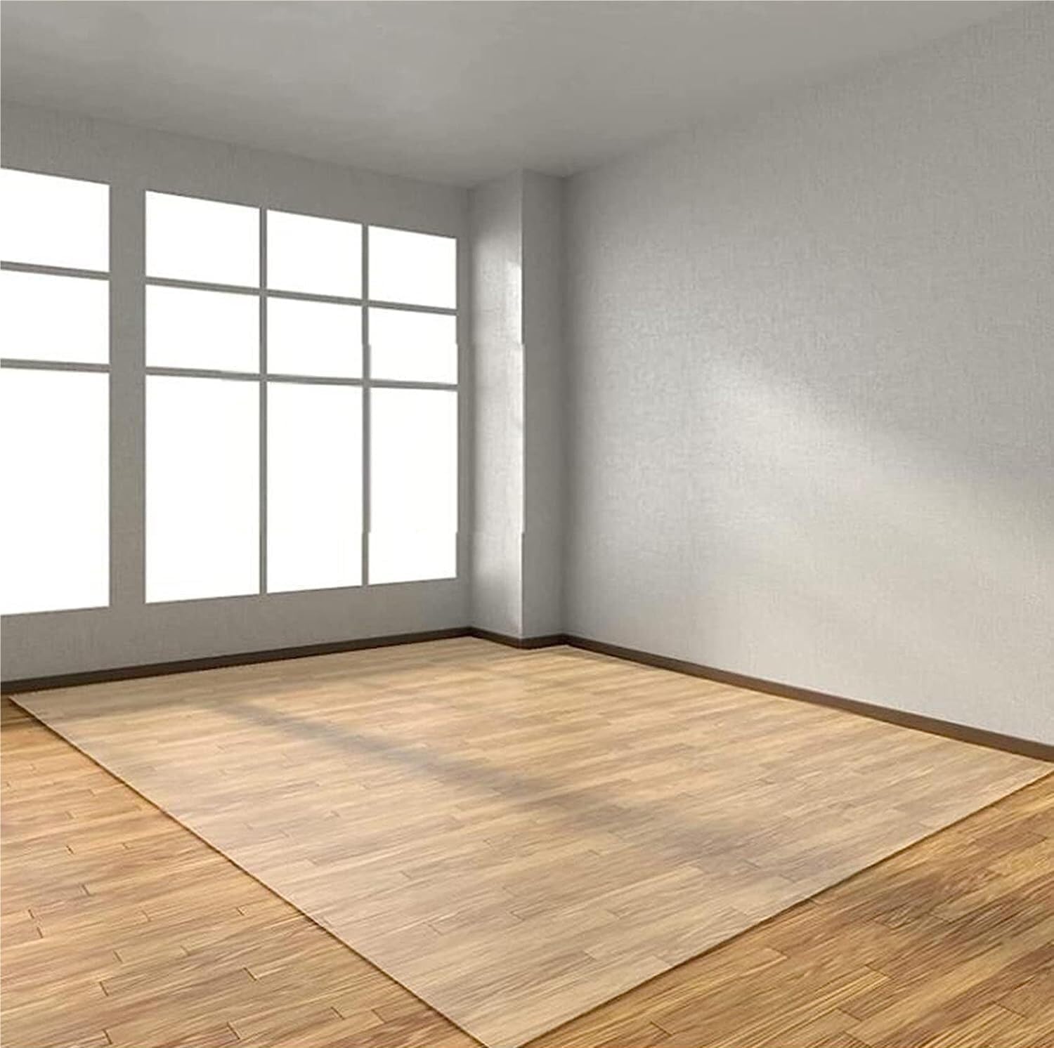 Tapis de couloir transparent imperméable et antidérapant en PVC