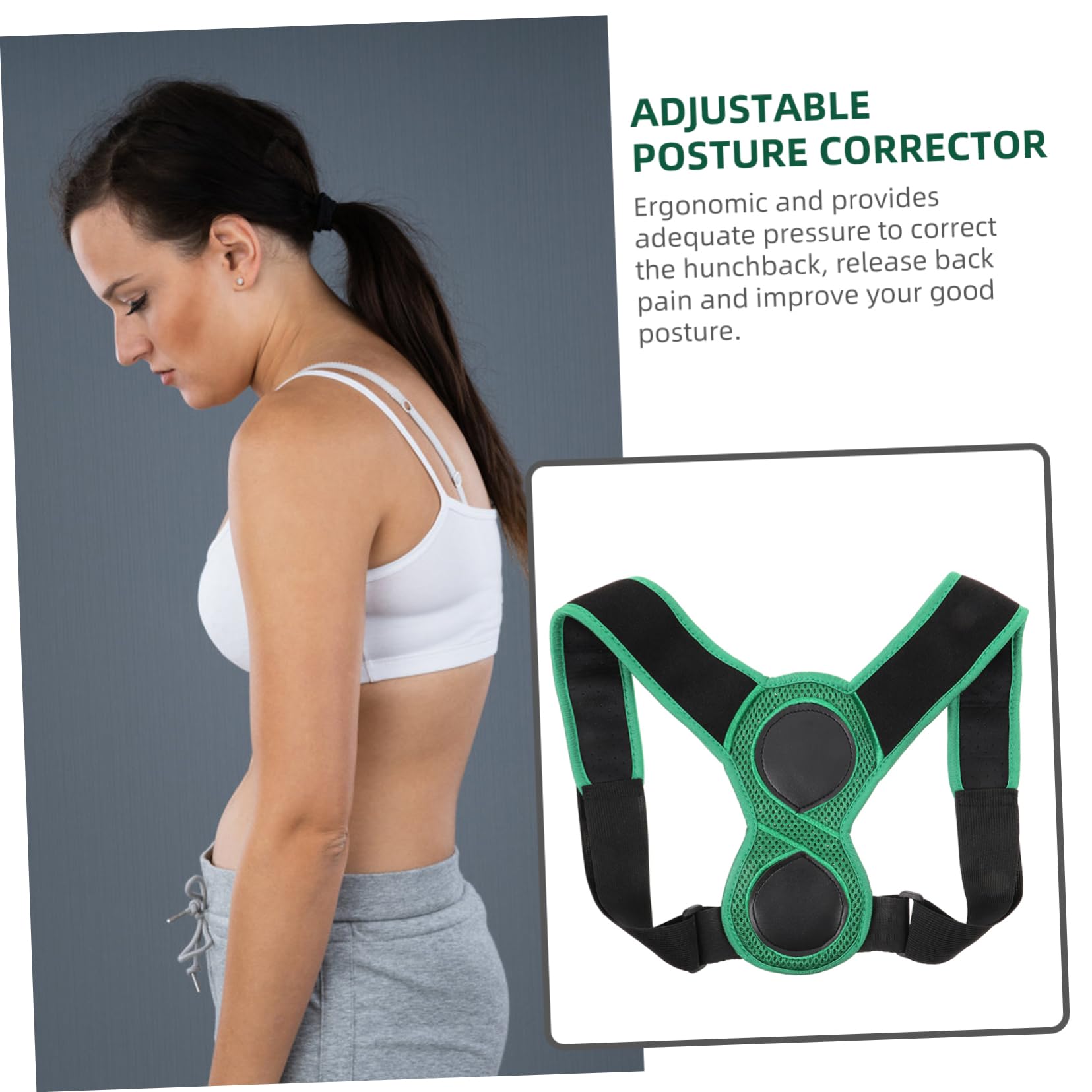 SHERCHPRY Adjustable Back Brace for Women Lumbar Back Support Women Breathable Material