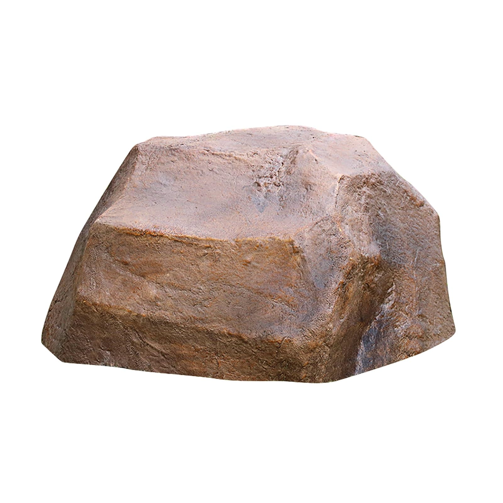 Extra Large Artificial Rock Well Pump Cover, Outdoor Landscaping with Fiberglass Simulation Landscape Fake Boulder(89x83x41cm/35x32x16in)