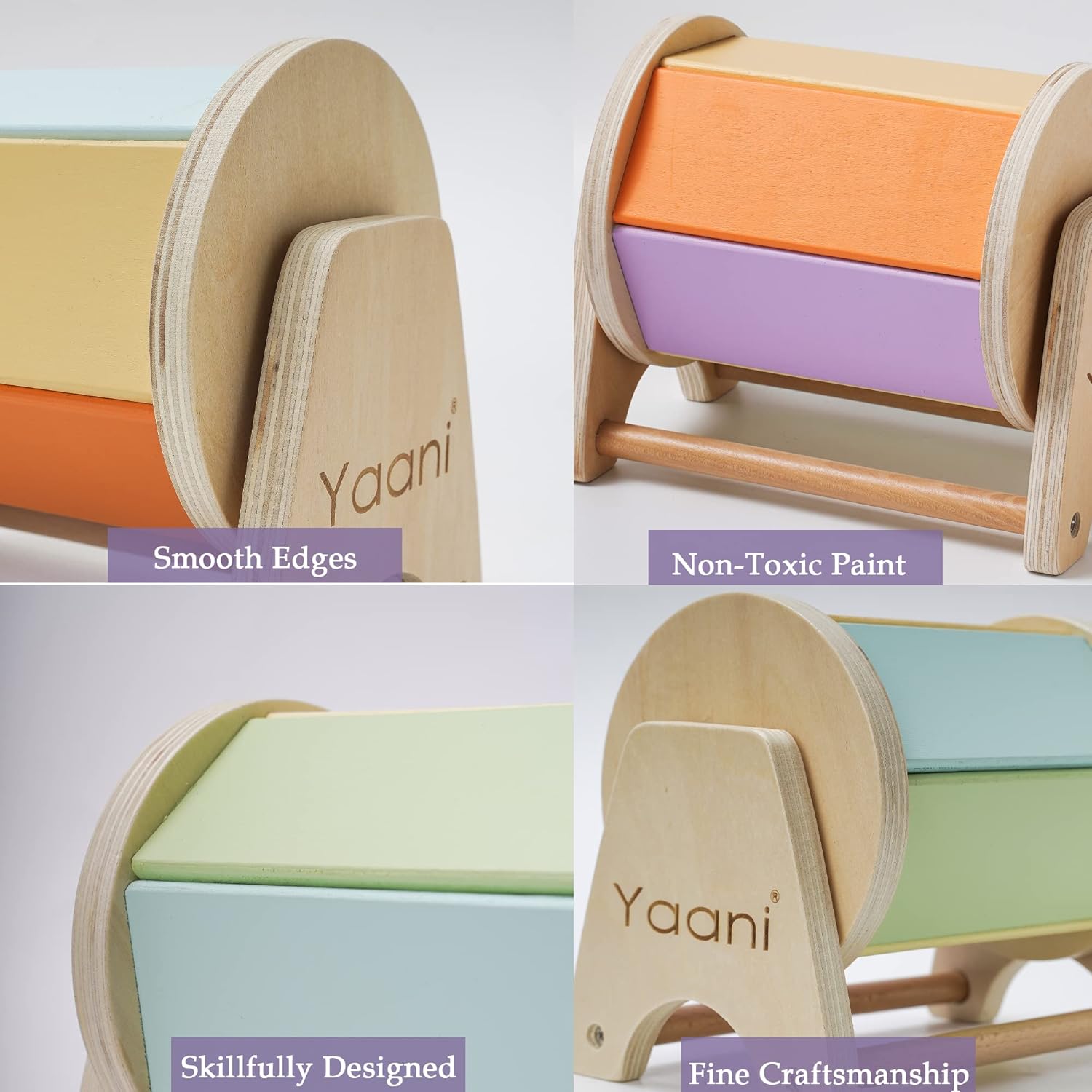 Montessori Spinning Drum - Farbenfrohes Spielzeug für Babys und Kleinkinder Photo 3