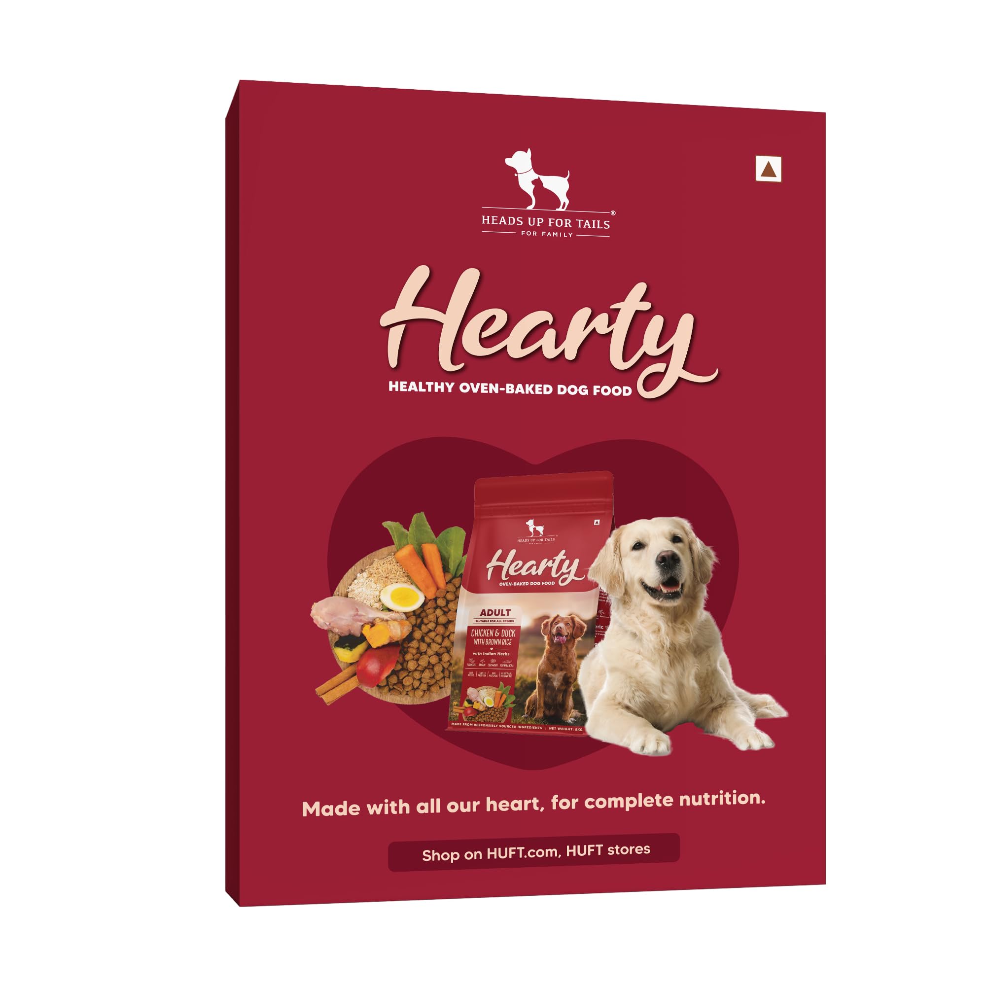 HUFT Hearty Oven-Baked Chicken & Duck with Brown Rice Adult Dog Dry Food - All Breed - 70 gm (B0DFM42WD1) Amazon Price History, Amazon Price Tracker
