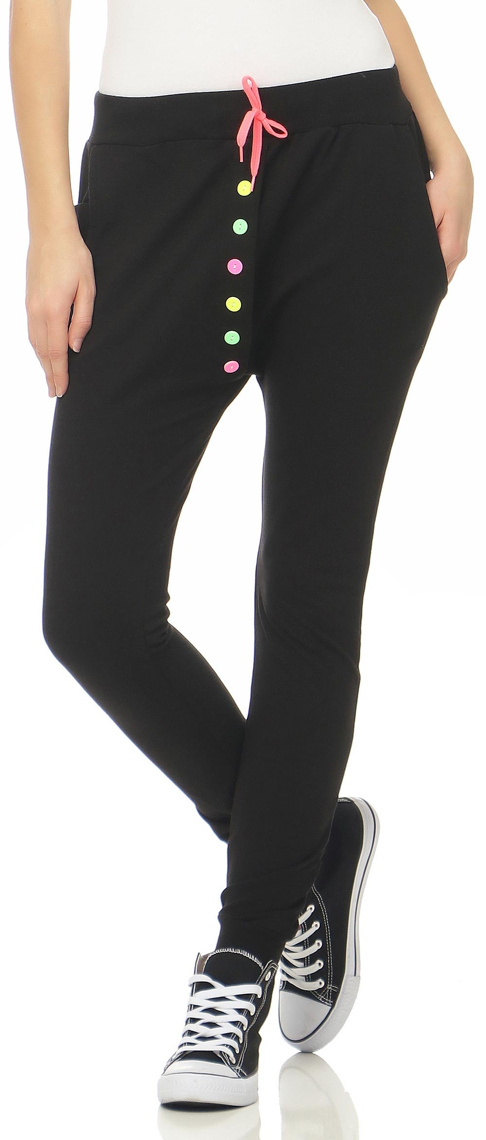 malito Buttons Boyfriend pants Harem pants Aladin Bloomers Baggy Yoga Women
