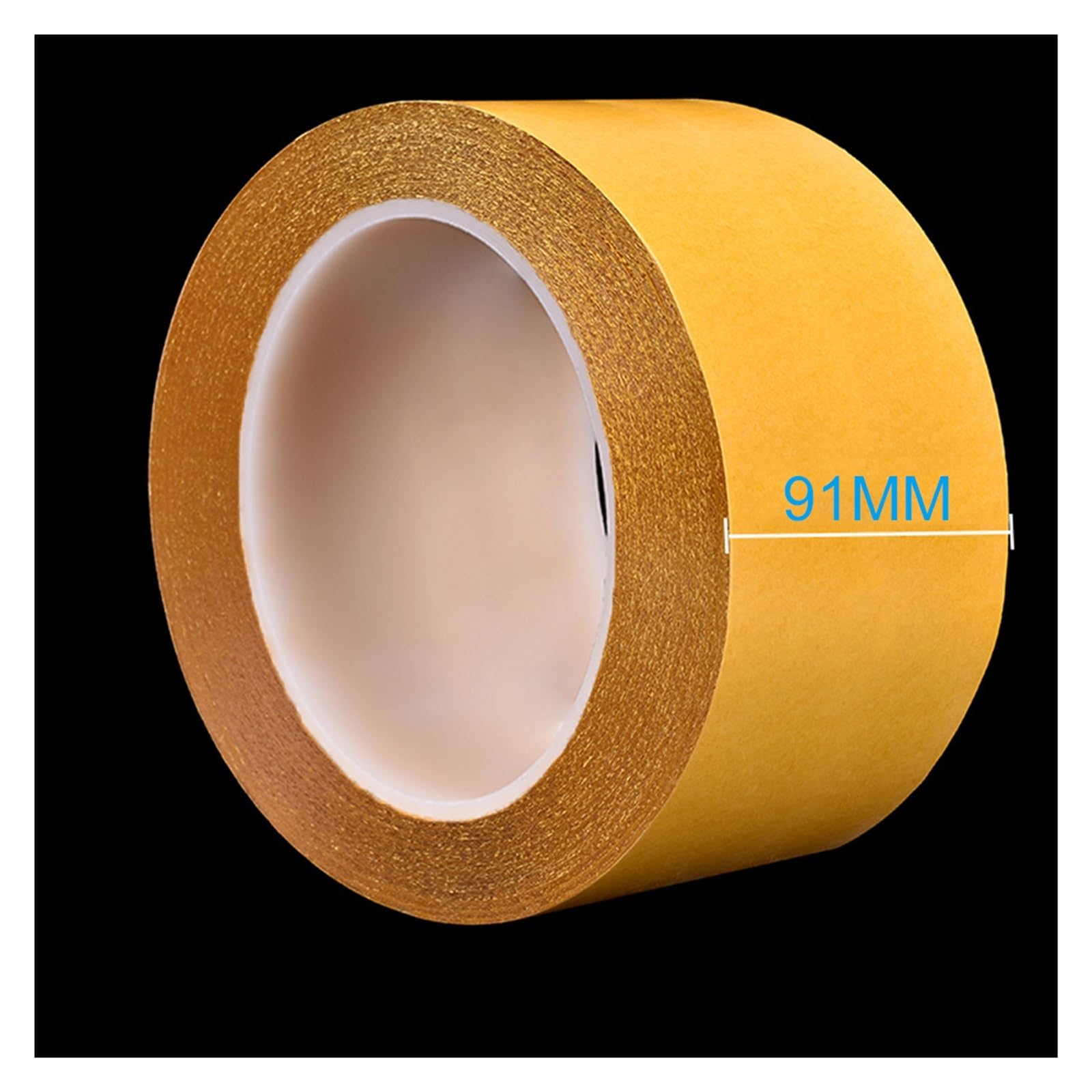 DAVBIR Cinta de Doble Cara Pet de 91 mm de Espesor Resistencia a Altas temperaturas Sin Rastro Cinta Adhesiva Fuerte Resistente al Calor Transparente 50M Perfection