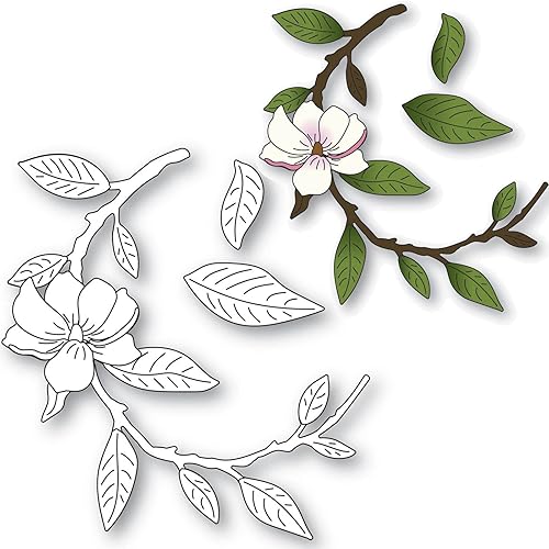 Troqueles de flores y hojas para hacer tarjetas, hojas florales creativas, troqueles de corte de metal para álbumes de recortes, manualidades,