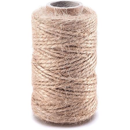 SFS Fabrik 40, 100 u. 250m Juteschnur Garten Kordel Bastelschnur Dekoration Jute Schnur für DIY Kunstgewerbe Gartenschnur Deko (40)