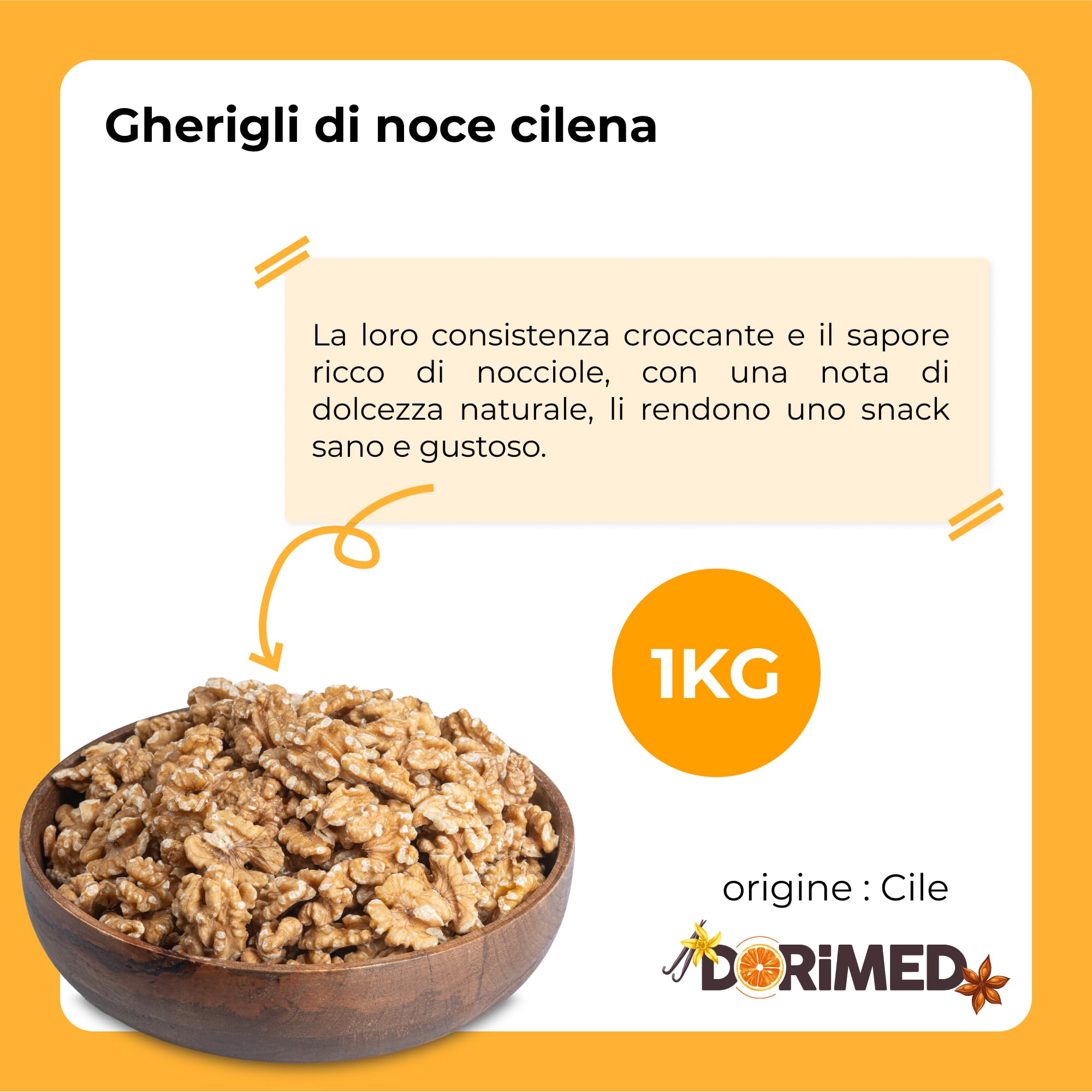 gherigli di noce di grosso calibro 1Kg