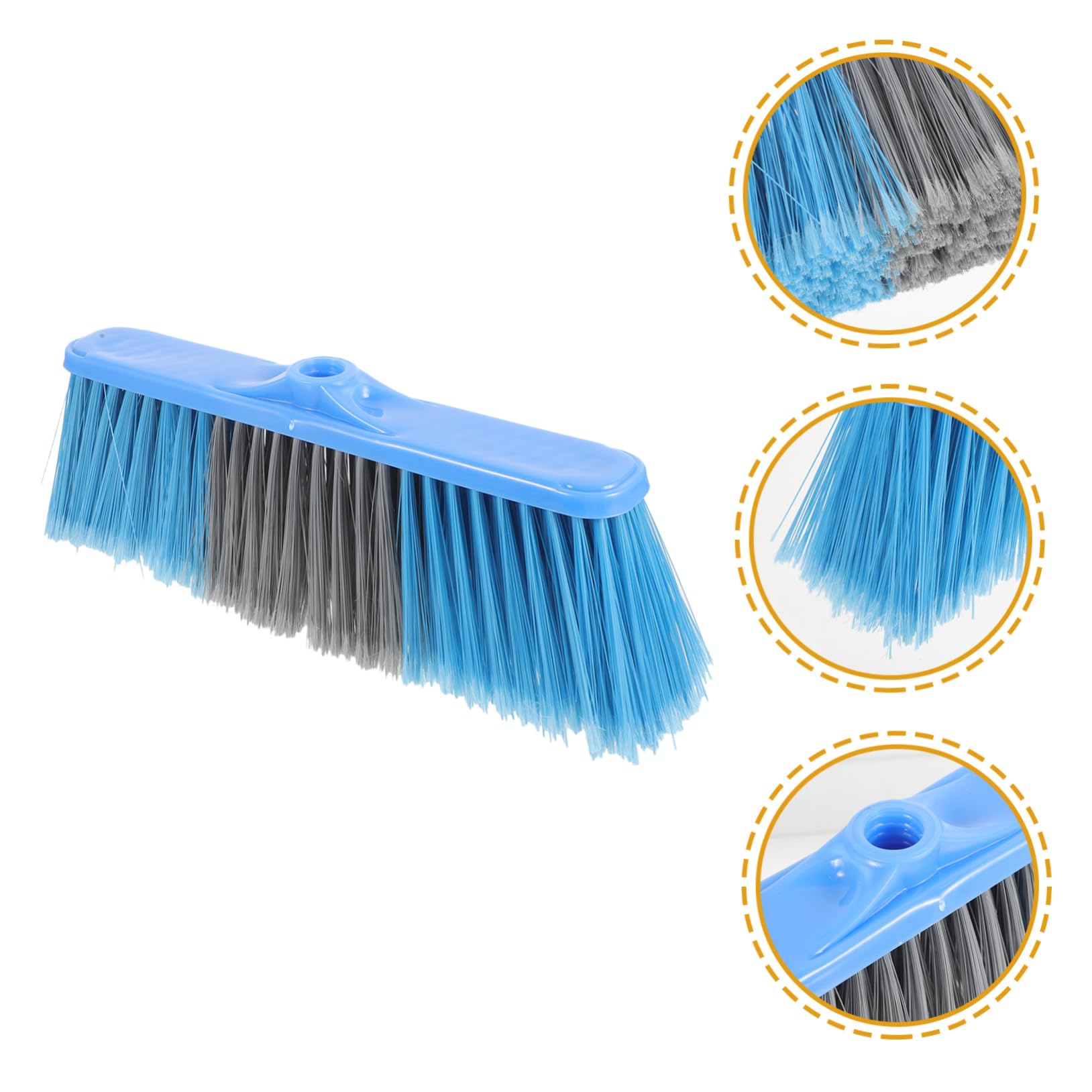 minkissy 4 Piezas de la Escoba de Limpieza Palo de Escoba Hundir jabón Accesorio de Limpieza para Escoba Cabezal de Escoba Cabeza de barredora de Piso Cabeza de barredora para Limpiar