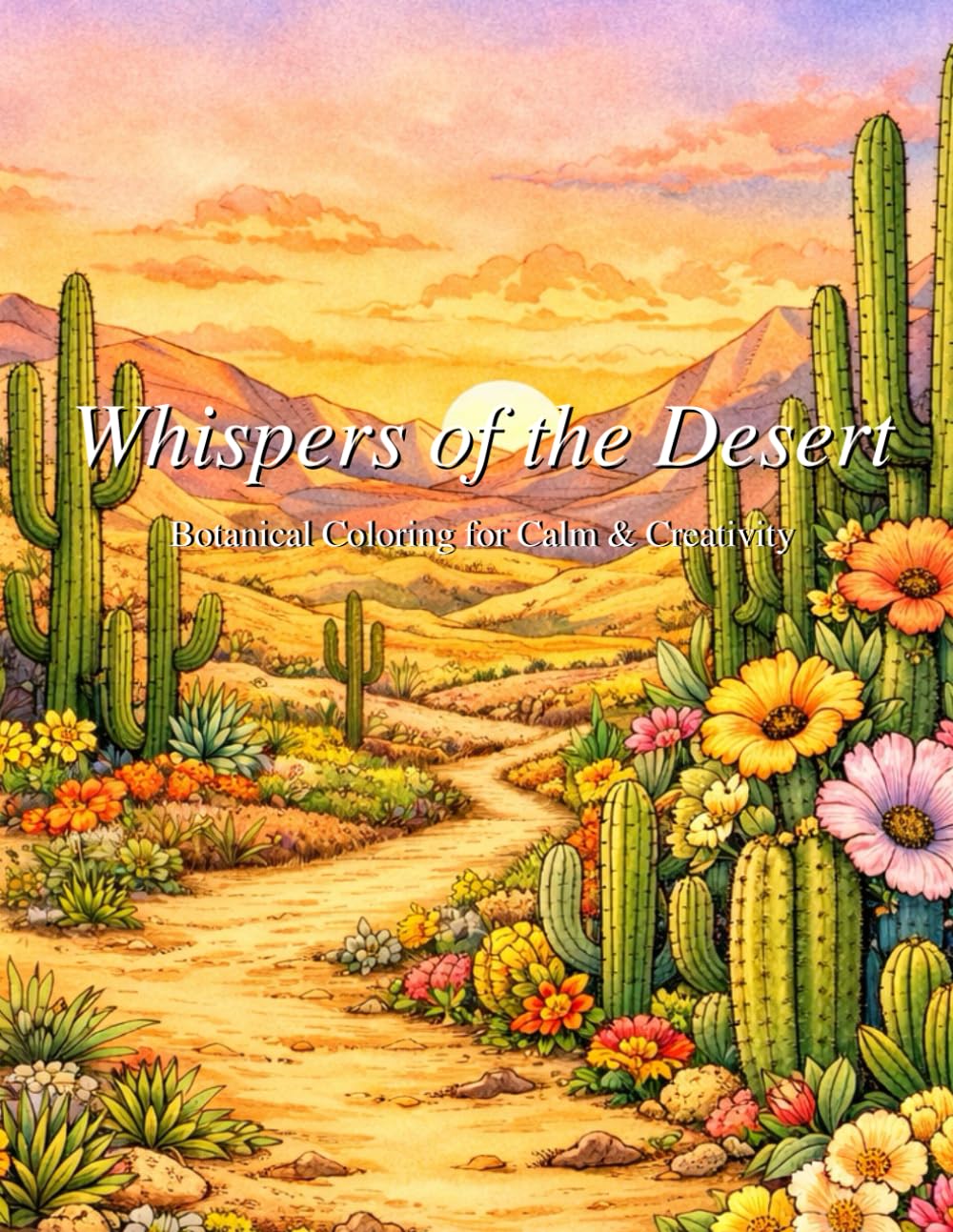 Whispers of the Desert: Botanical Coloring for Calm & Creativity
