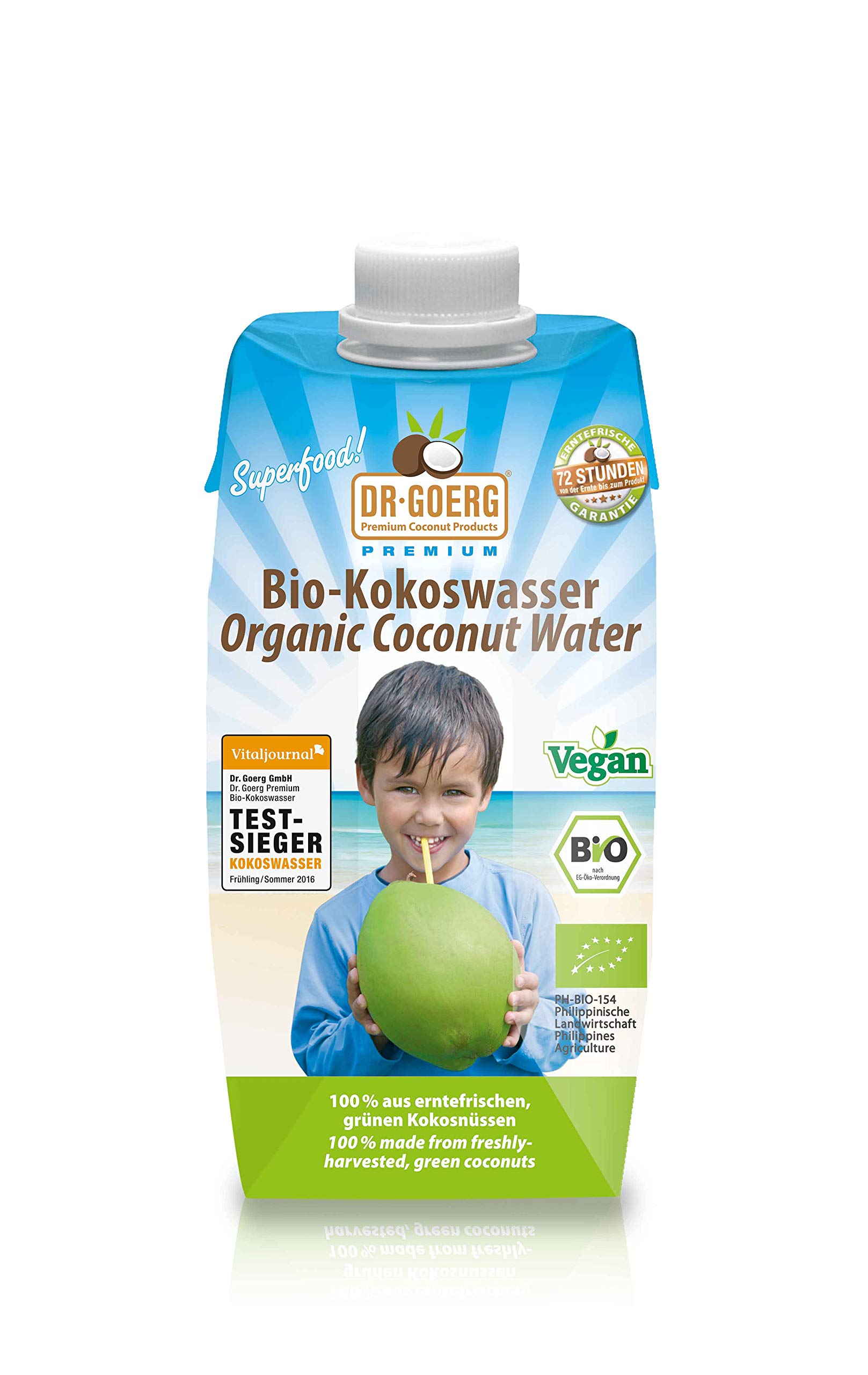 Dr. Goerg Agua de coco - Pack de 6 unidades de 330 ml