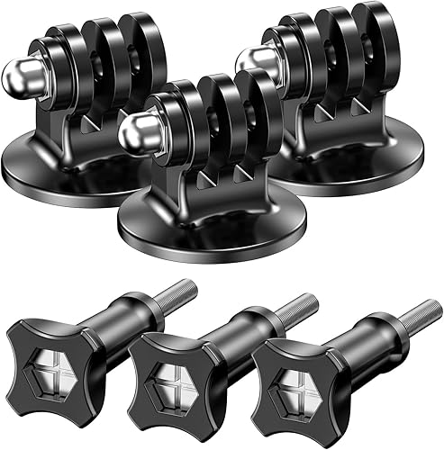 2 piezas de montaje de trípode de cámara para adaptador Gopro adaptador de conversión de aleación de aluminio ajustable de 360 para GoPro Hero,