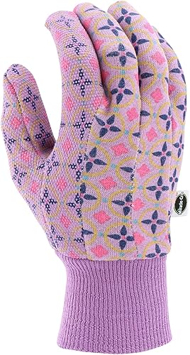Miniatura 5 de Miracle Gro Women's Printed Jersey Dotted Palm Garden Work Gloves