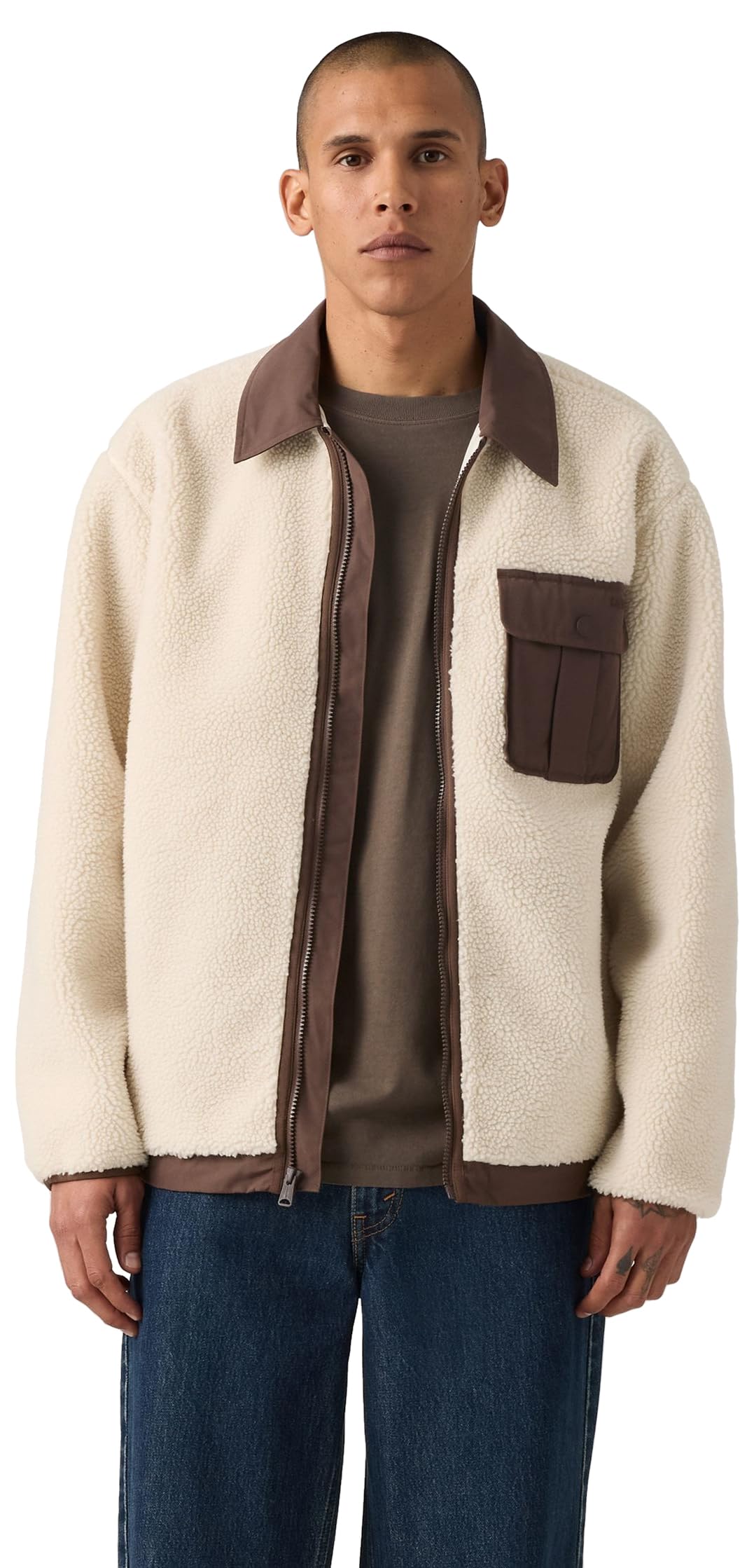 Levi's Herren Joonie Sherpa Jacket Jacke (1er Pack)