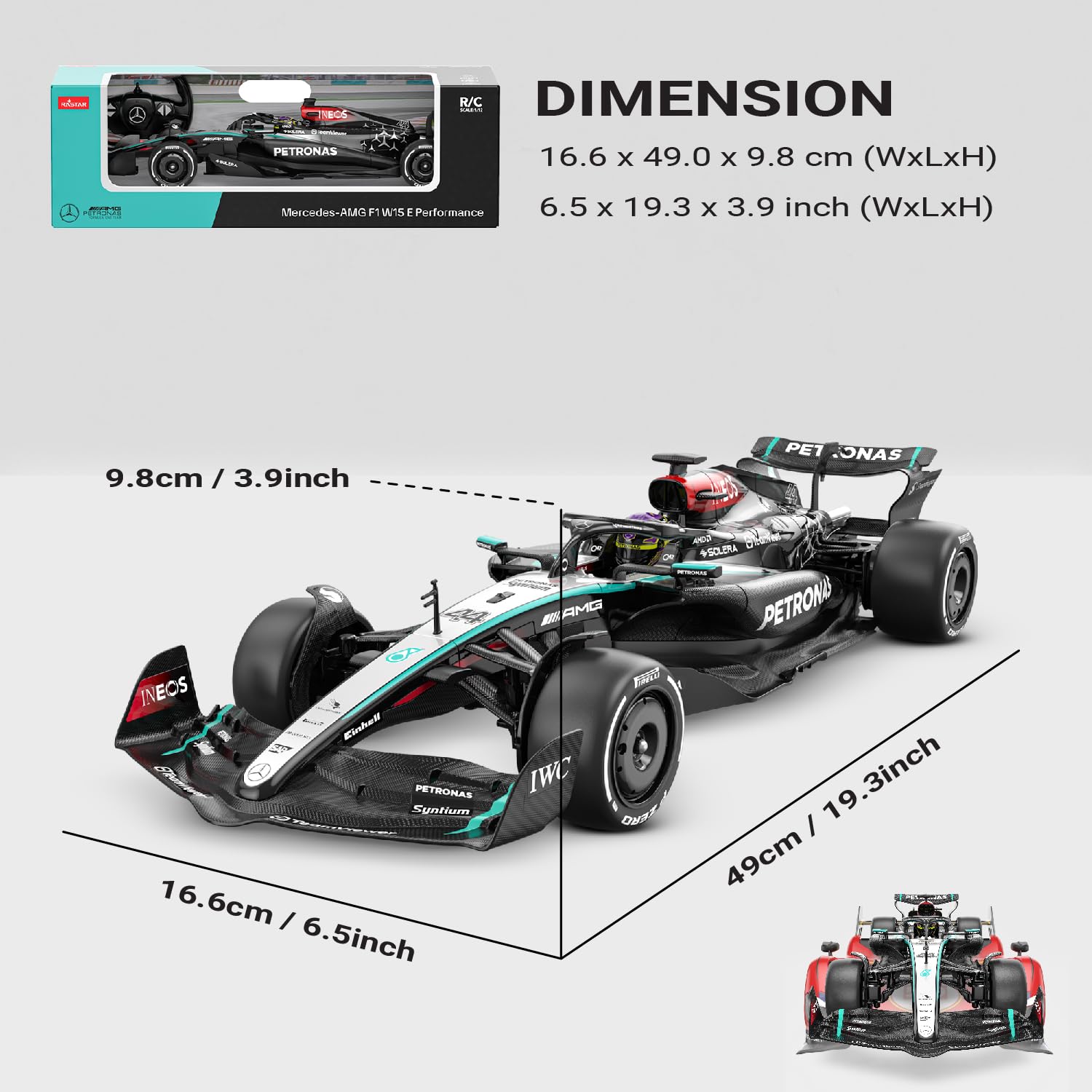 VOLTZ TOYS Mercedes-AMG F1 W15 1:12 Scale RC Car – Officially