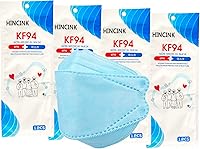 Vista 10 de Paquete de 20 mascarillas KF94 negras empaquetadas individualmente, unisex, filtros de 4 capas para adultos y mayores, coloridos