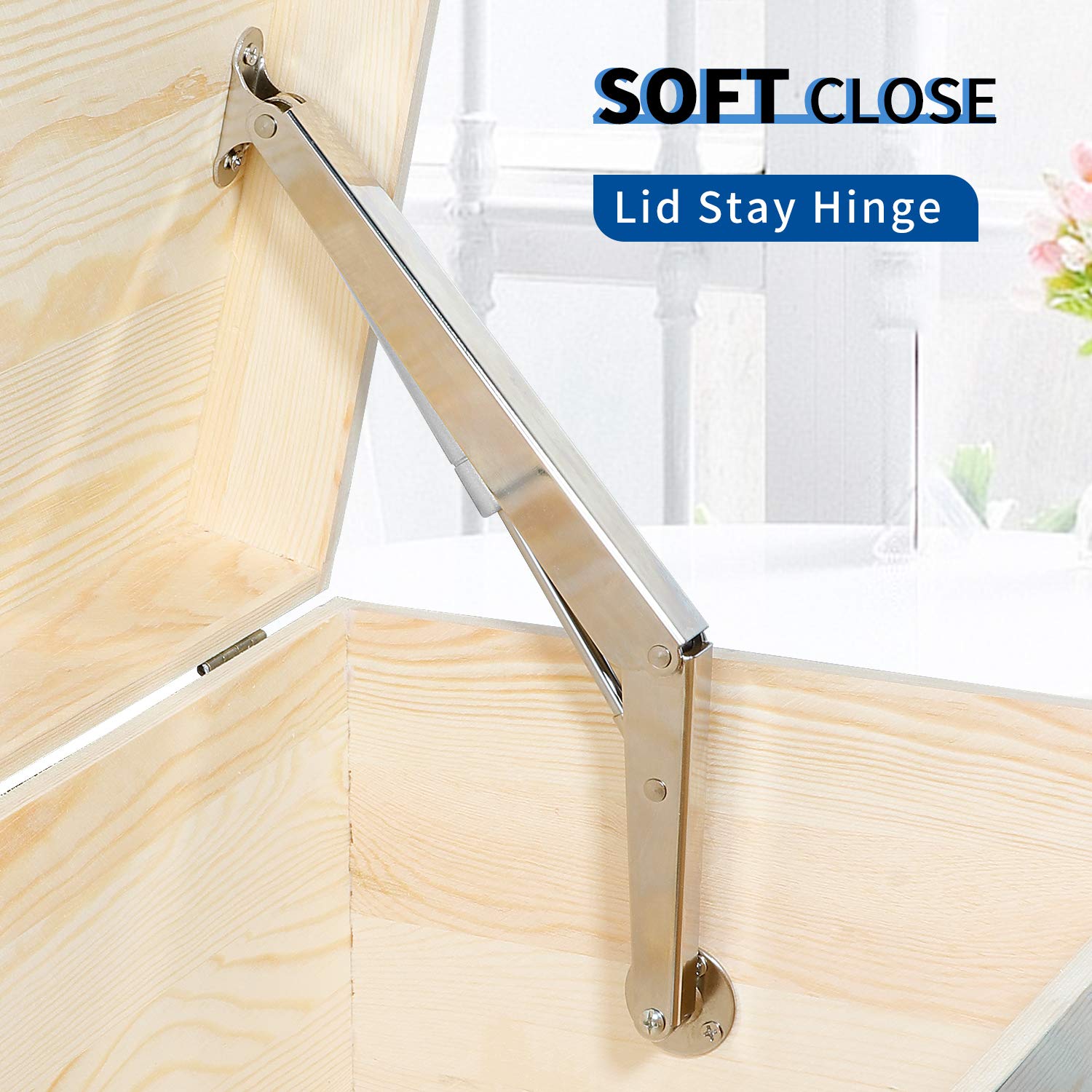 Buy Lid Support Hinge Heavy Duty Soft Close 44lb Gas Spring with Soft