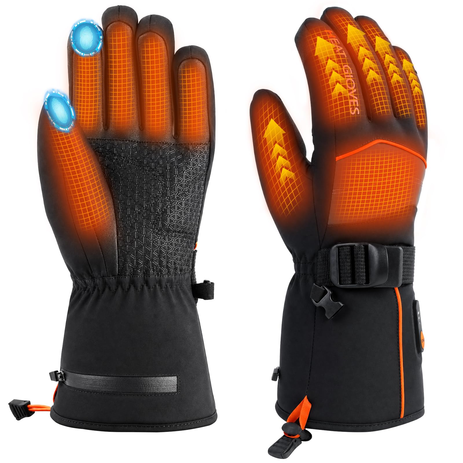 Minthouz Guanti riscaldati da uomo, 7,4 V, 3000 mAh