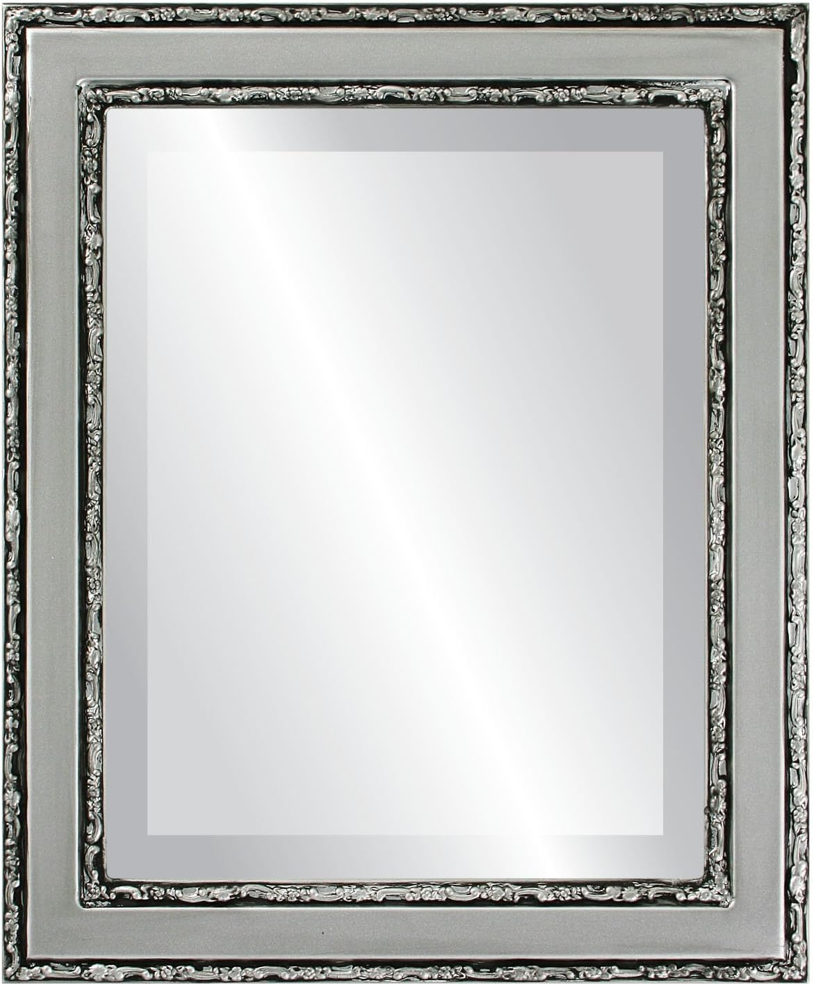 OVALCREST Rectangle Beveled Wall Mirror for Home Decor