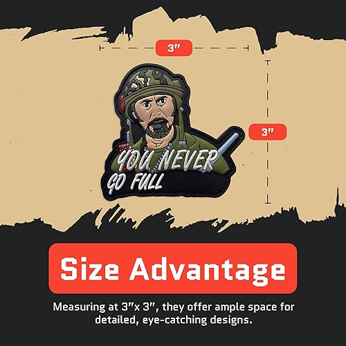 Miniatura 116 de Don't Be A Salty Creative Humor - Parche táctico militar para moral, divertidos parches tácticos, cierre de gancho y bucle de goma de PVC, parches