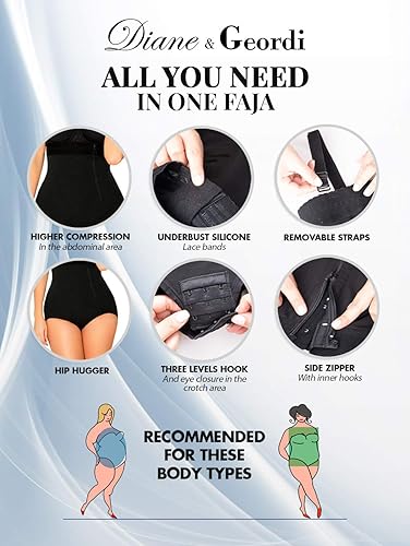 Miniatura 3 de DIANE & GEORDI 2405F Fajas Colombianas Reductoras y Moldeadoras Strapless Tummy Control Shapewear