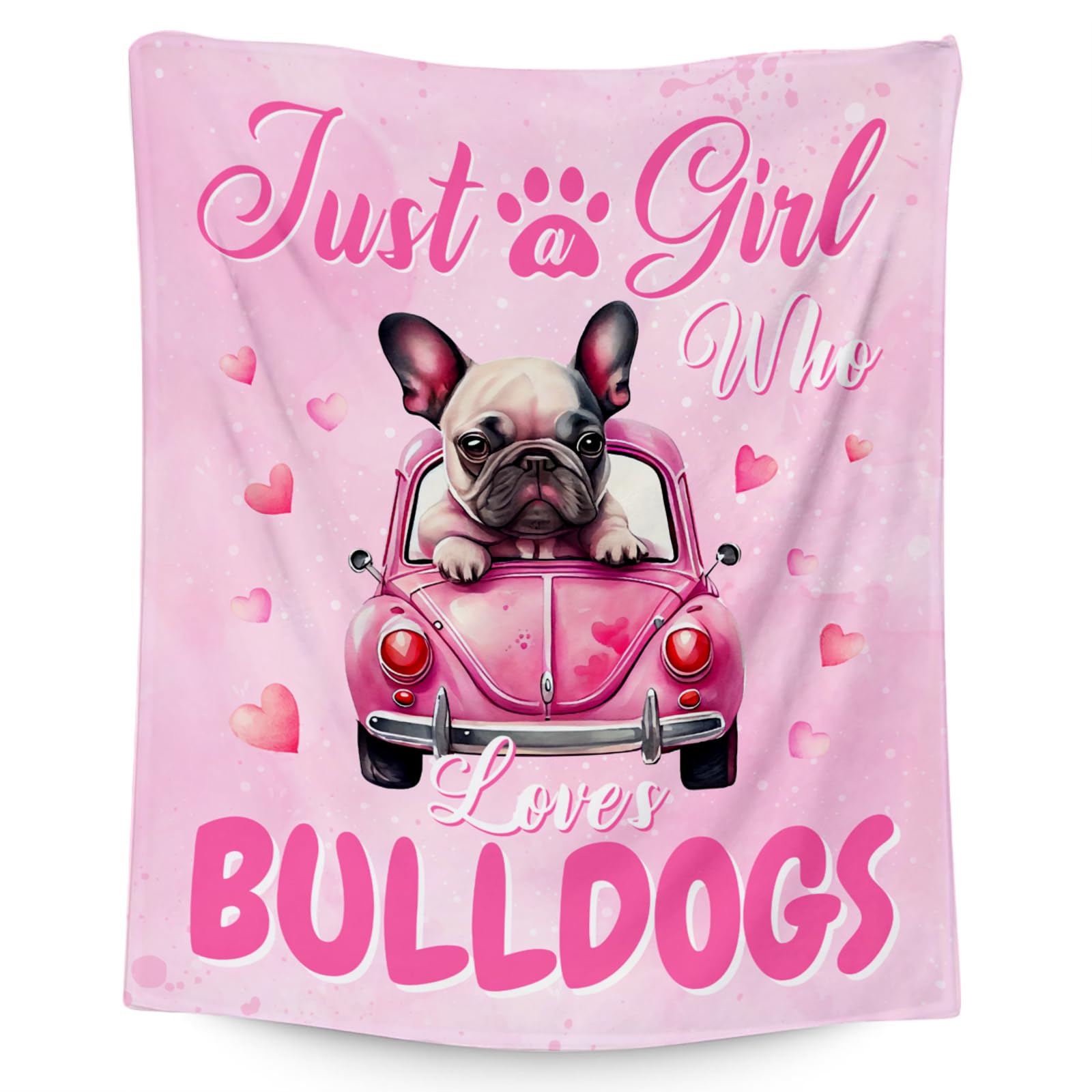 UNIKITTY French Bulldog Blanket Gifts, Frenchie Gift, Kids Blanket for Dog Lovers, 40