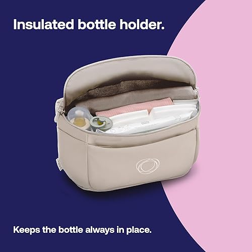 Miniatura 5 de Bugaboo Organizador  Bolsa de pañales de tamaño compacto con múltiples bolsillos  Compatible con cualquier cochecito  Se fija al manubrio (gris