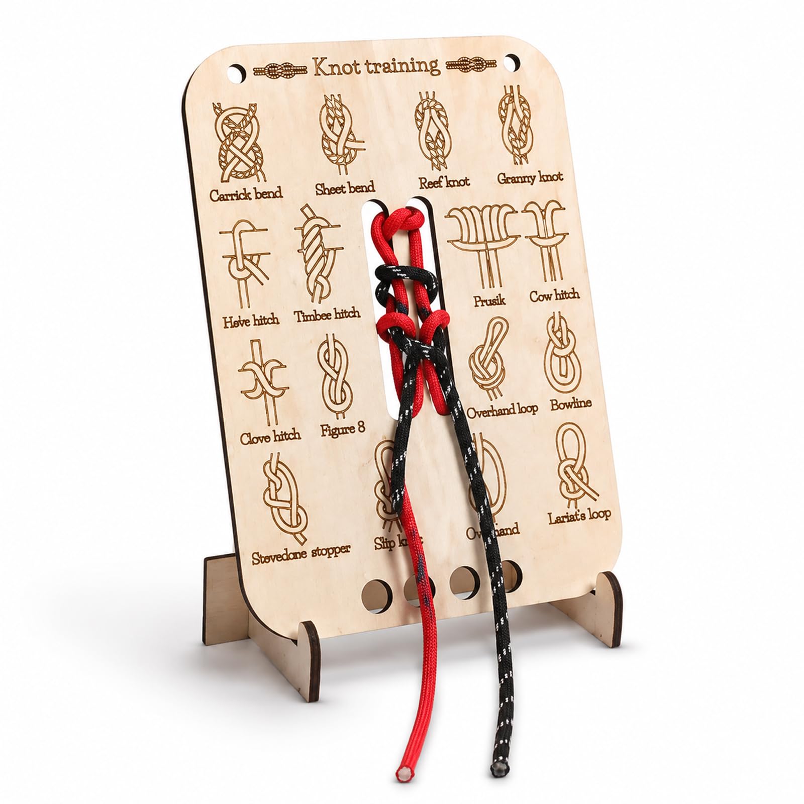 6 PCS Knot Tying Practice Kit for Hiking and Camping