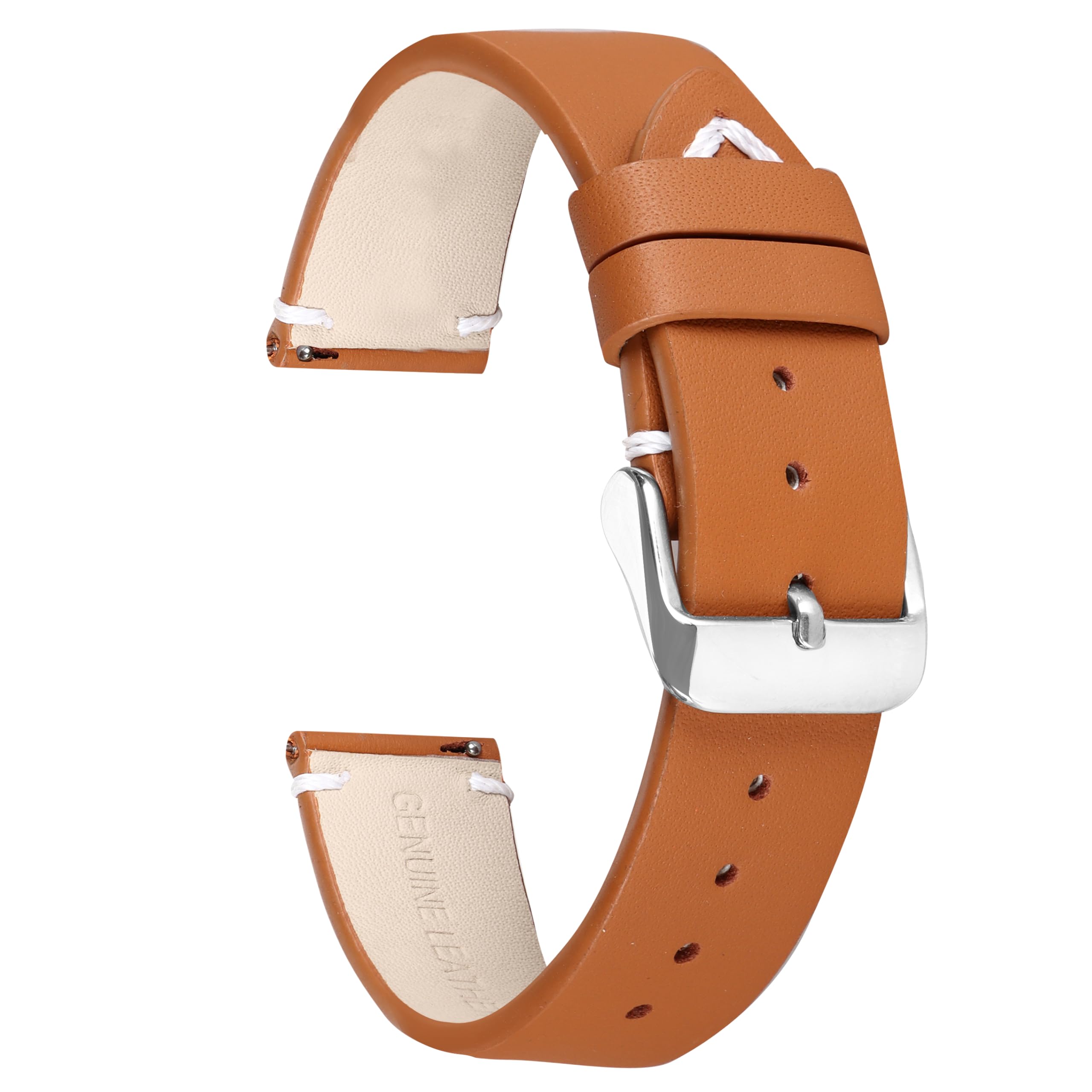 OMAX Quick Release Watch Strap/Band 18 MM,20 MM,22 MM,24 MM Genuine Leather Watch Strap for all Watches | Huawei Watch | Fossil Watch | Amazfit Watch | Oneplus Watch| Seiko Watch (20 MM TAN_04) (B0D86T1479) Amazon Price History, Amazon Price Tracker