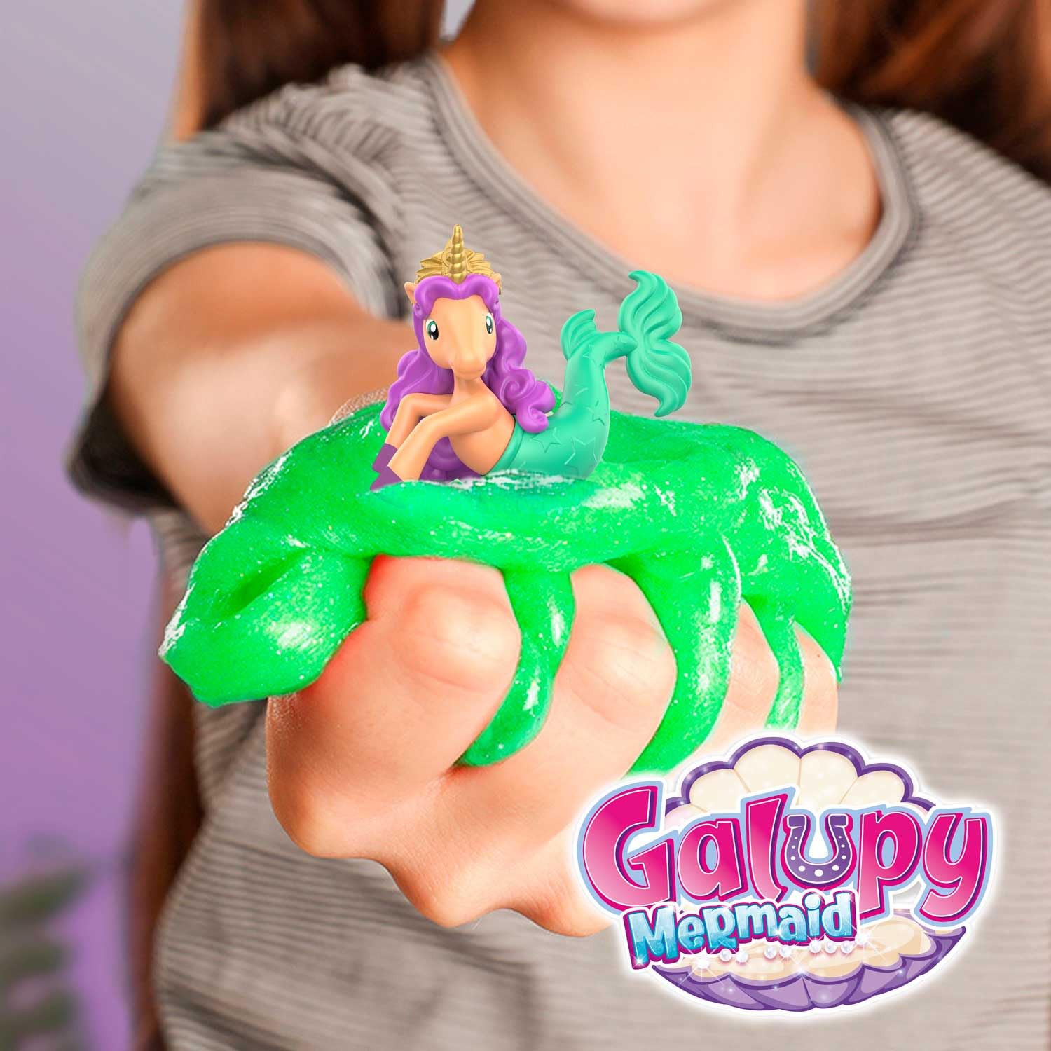 CRAZE Magic Slime Bag GALUPY Mermaid zestaw 20 sztuk, kompletny wyświetlacz dla dzieci, 20 x 75 ml, z figurką jednorożca Galupy Mermaid, figurka jednorożca, niespodzianka