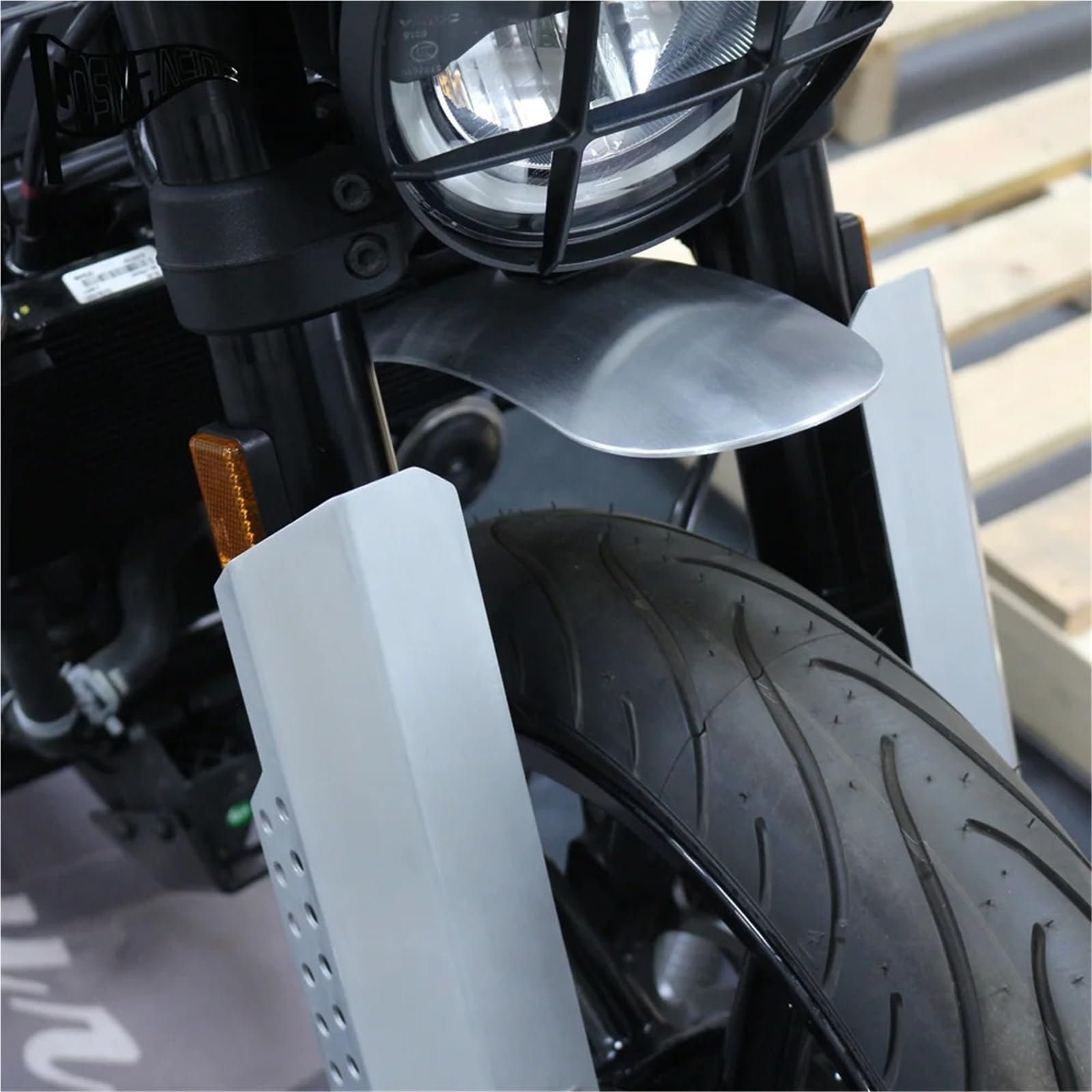 Motorrad-Kotflügel vorne Passend Für Vit&pilen 125 250 401 Svartpilen 2019–2023. Motorrad Vorne Montierte Kotflügel(Silver-long)