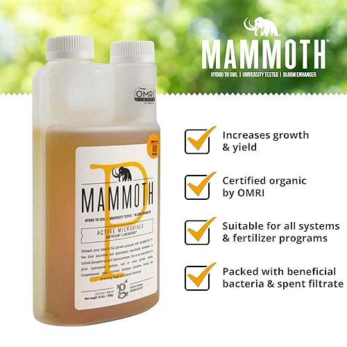 Miniatura 6 de Mammoth P Bloom Booster & Enhancer - Nutrientes vegetales para un mayor crecimiento y rendimiento (16.9 fl oz)