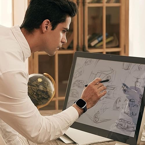 Miniatura 5 de Nigaee Correas de cuero genuino compatibles con Fitbit Versa 3Versa 4SenseSense 2, correas de cuero suave ajustables de repuesto para mujeres y