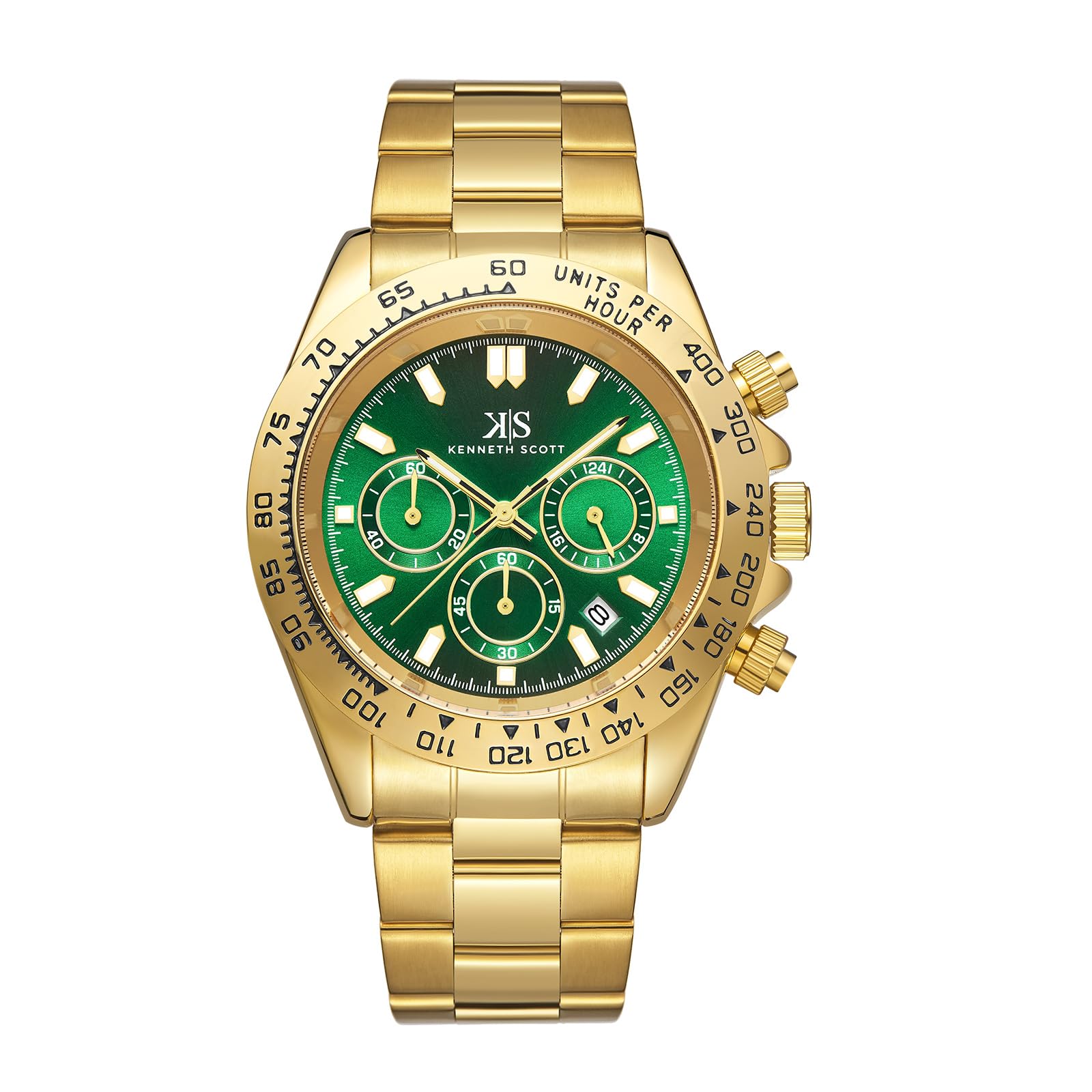 Buy Kenneth Scott Men's LD53 Movement Watch, Multi Function