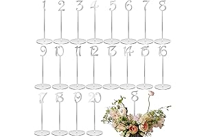 Acrylic Silver Table Numbers 1-20