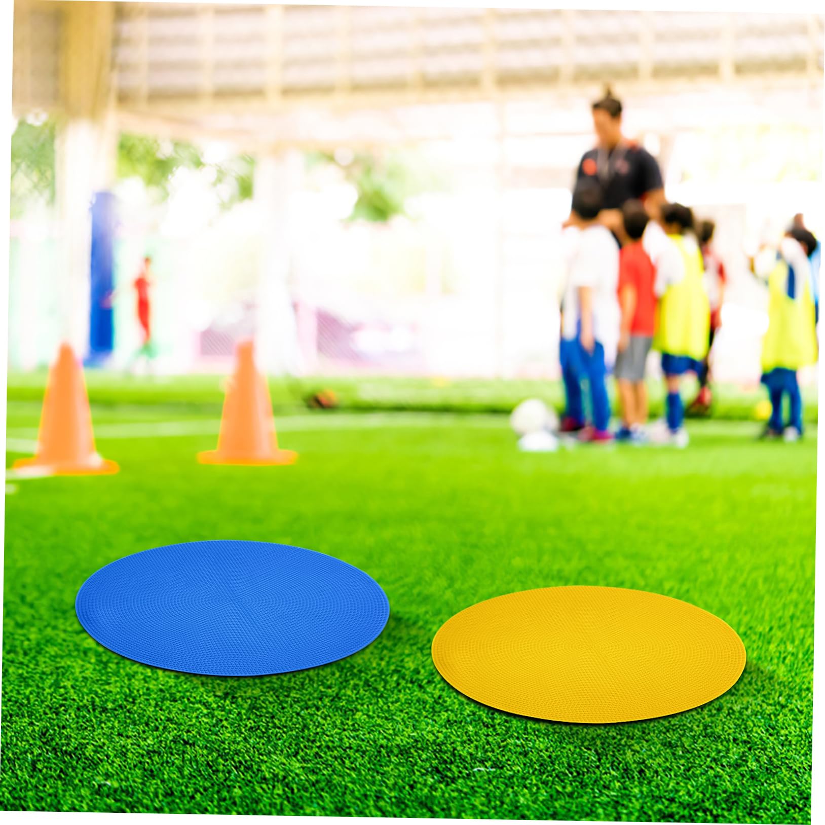 TOYANDONA 6 Stück Markierungsplättchen Rund für Sporttraining, TPE