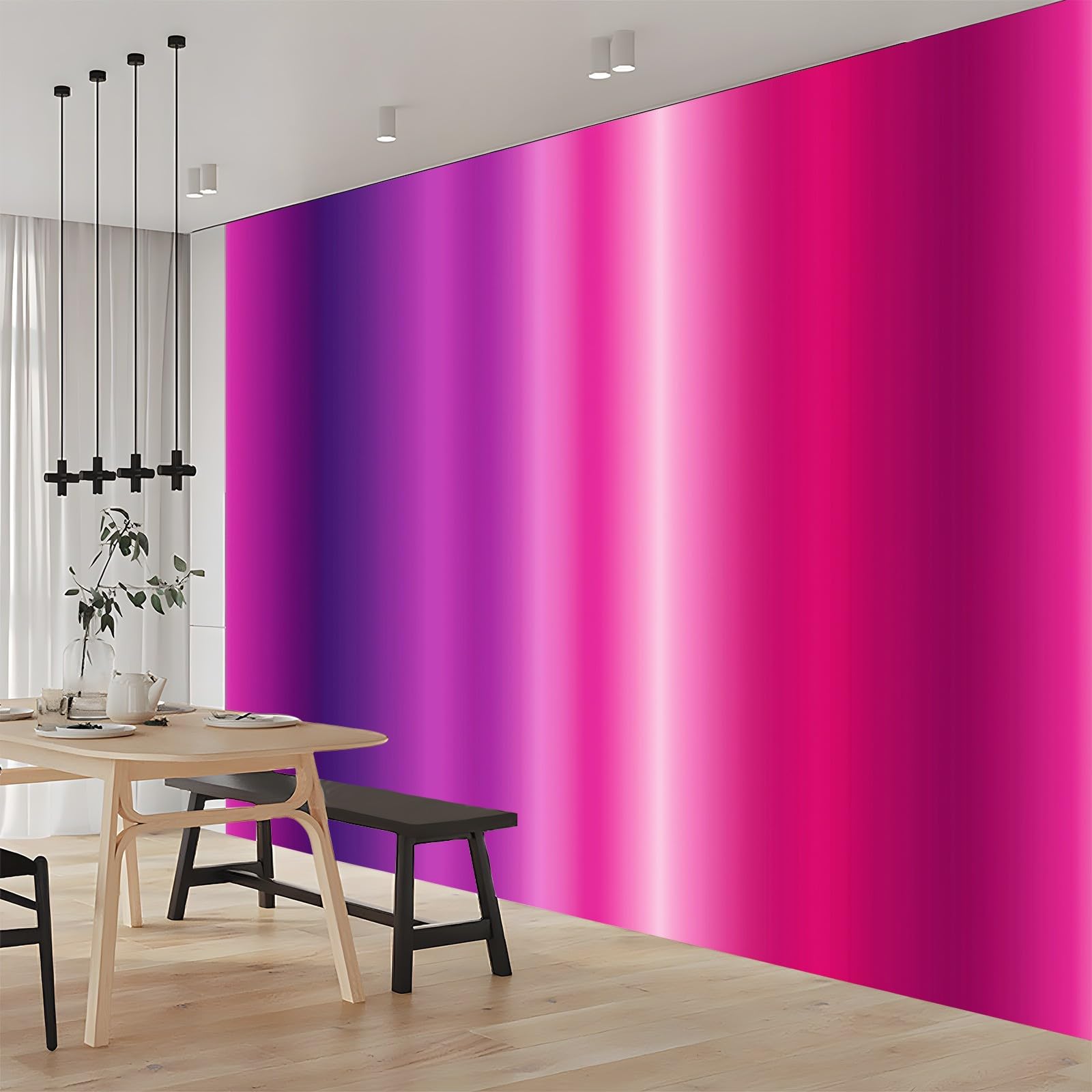 Fototapeta Moda Pionowe Paski Spersonalizowane Fototapety Plakat 400 x 280 cm Nowoczesna Dekoracja Ścienna Salon Sypialnia Pokój Dziecięcy Sypialnia Różowy Fioletowy