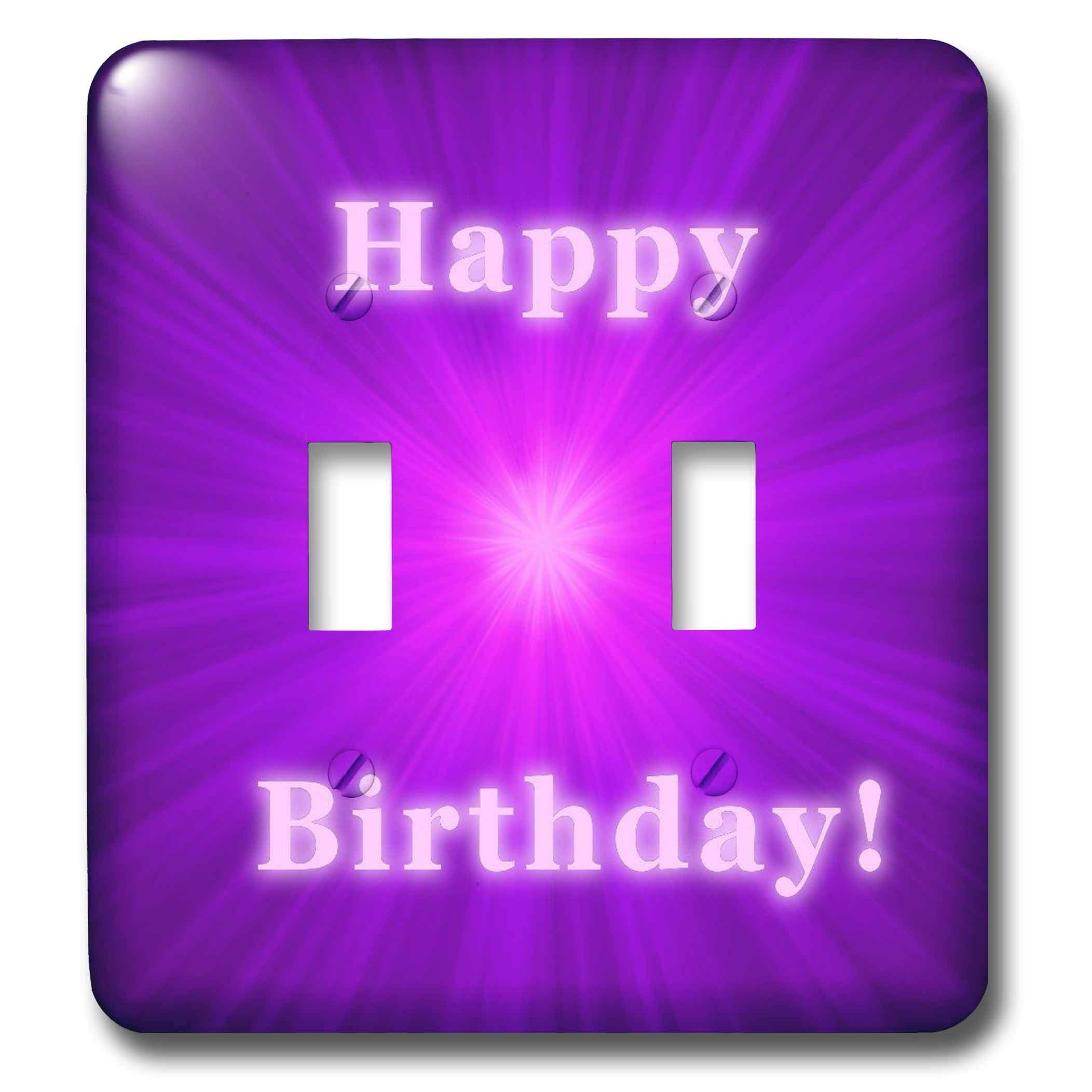 Carte d'anniversaire double interrupteur pour décoration de chambre