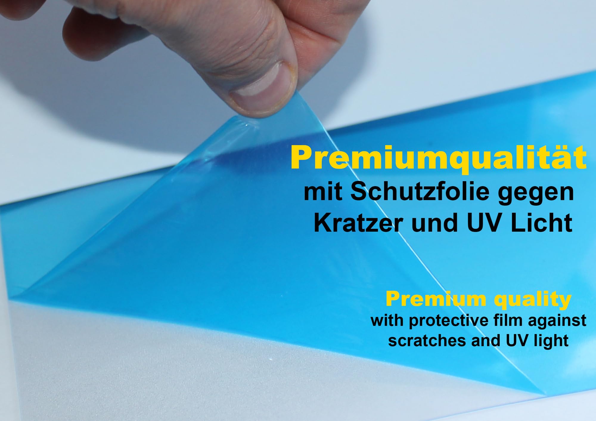 2 Stück Premium Ersatz-Schutzfolie für DIN A1 – Antireflex, UV-beständig, 0,5 mm stark – glasklar, wetterfest – Ersatzfolie für Kundenstopper & Prospektständer