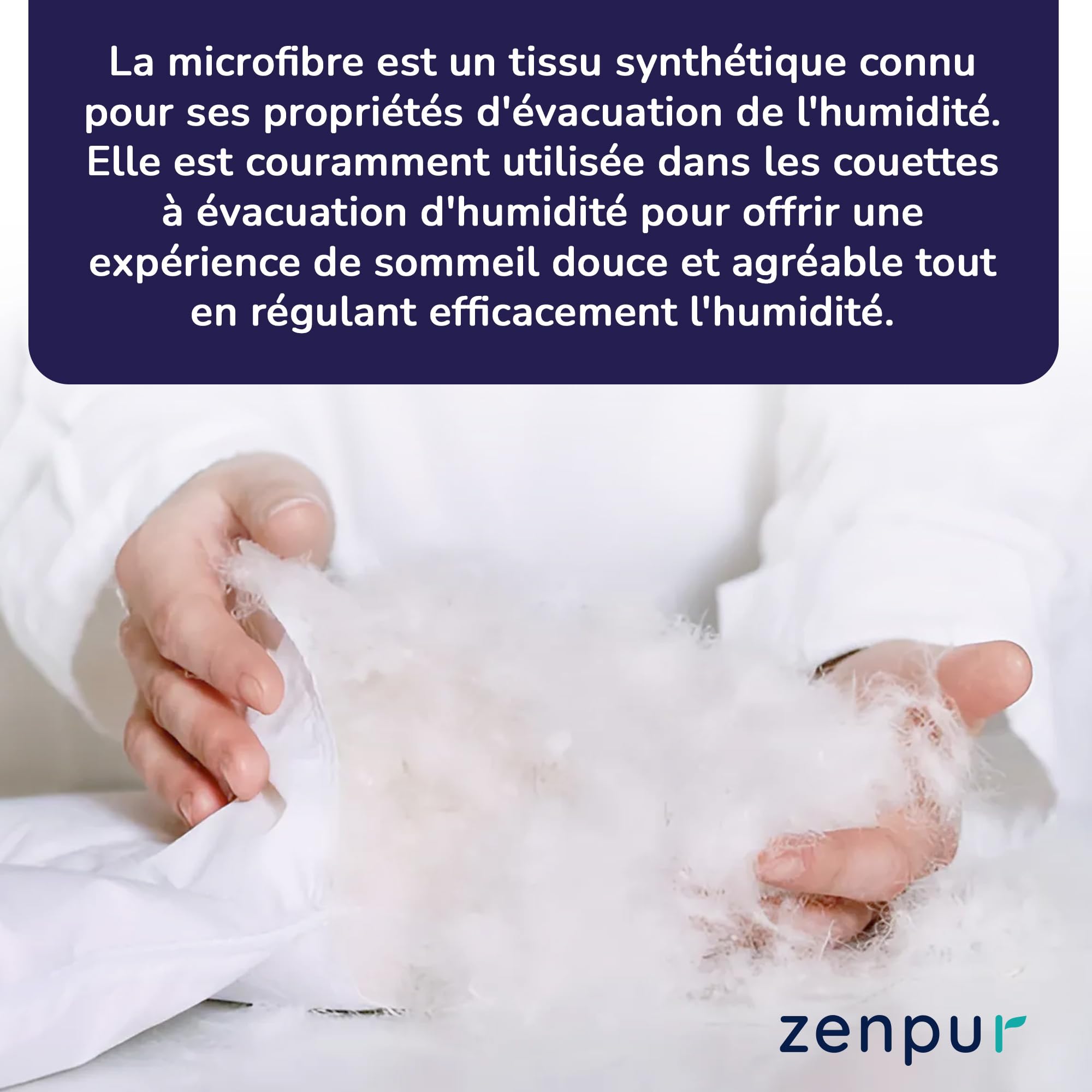 ZenPur Couette pour Enfant 140x200 cm, Fabriqué en UE, Certification Oeko-TEX 100 - Confort et Qualité pour Un Sommeil Sain et Paisible | Douce et légère, cette parure garantit des nuits paisibles avec une qualité de fabrication irréprochable