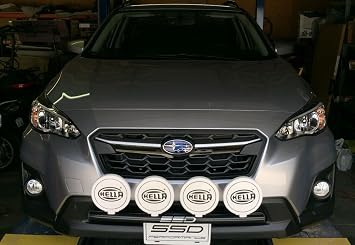 Fits 2018-2022 Subaru Crosstrek, all models except hybrid including Sport, Rally Light Bar (Bull Bar, Nudge Bar), 4 Light Mounting Tabs, Powder Coated from SSD Performance