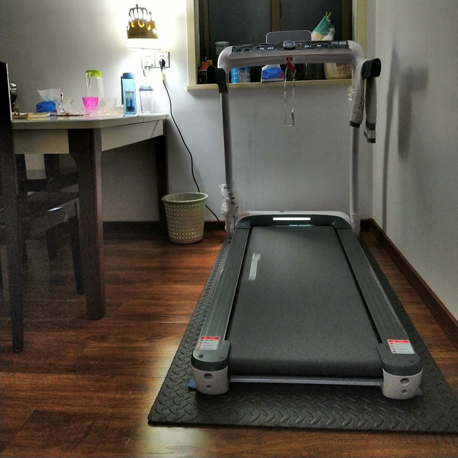 V3VOGUE Tappetino per Tapis Roulant, Tappetino per Attrezzature Fitness Ammortizzante, Tappeto Antiscivolo, Assorbi Rumore, Tappetino Ad Alta Densità per Tapis Roulant E Attrezzatura Palestra